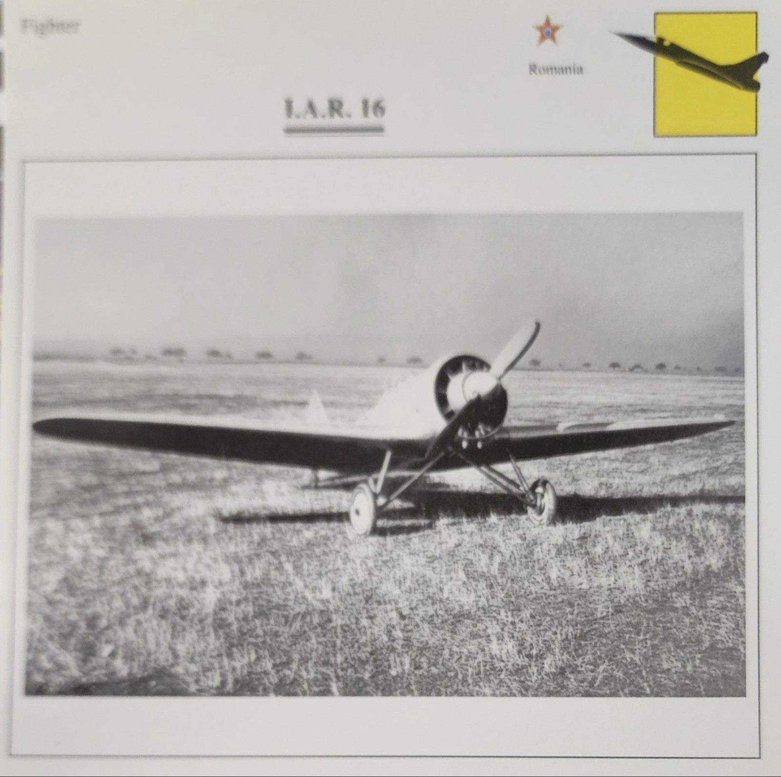 IAR Plane Picture Original Aircraft Vtg Detail Info Spec Collector Card