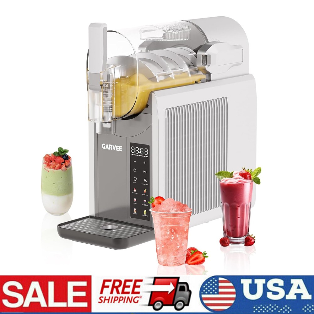 2L Slushy Machine No Ice Frozen Drink Maker 6 Preset Slushie Machine for Home US