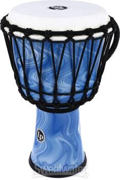 Latin Percussion World 7" Rope Circle Djembe - Blue Marble
