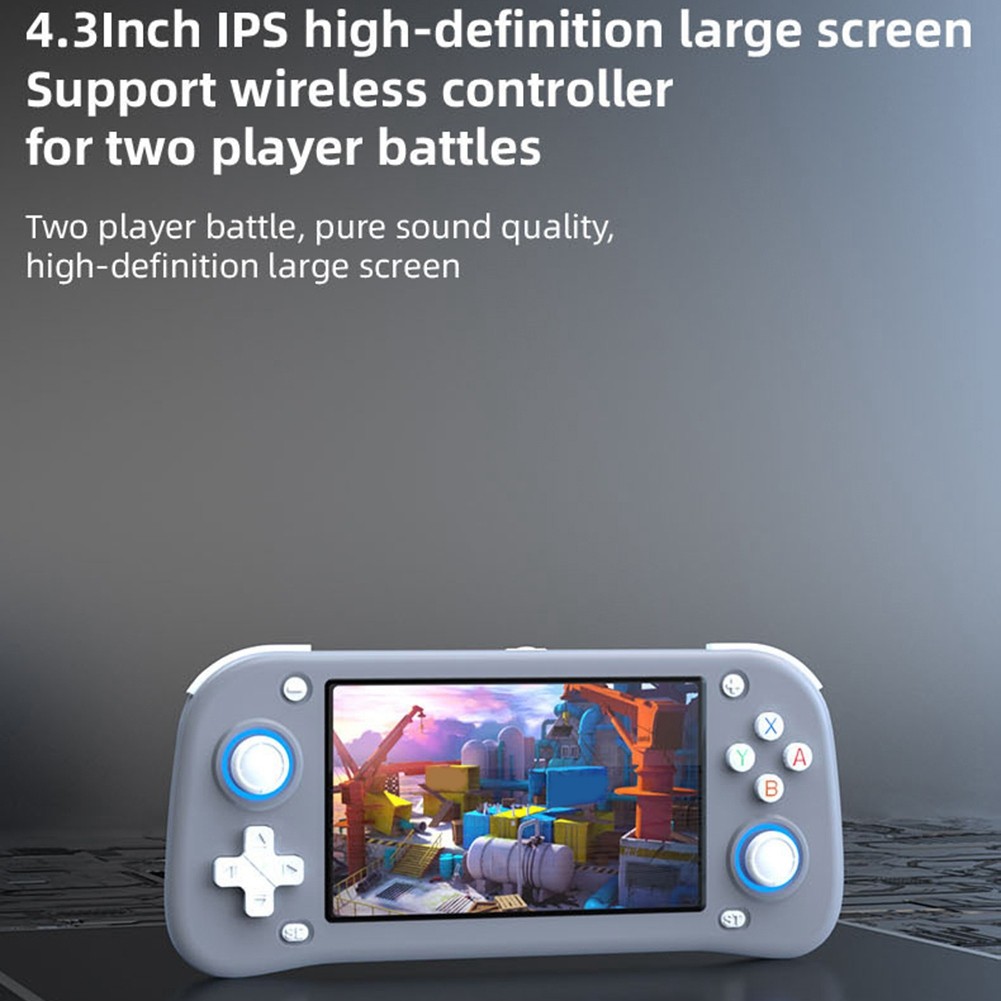XF43 Retro Handheld Game Console 4.3in IPS Screen Open Source Linux Game7206