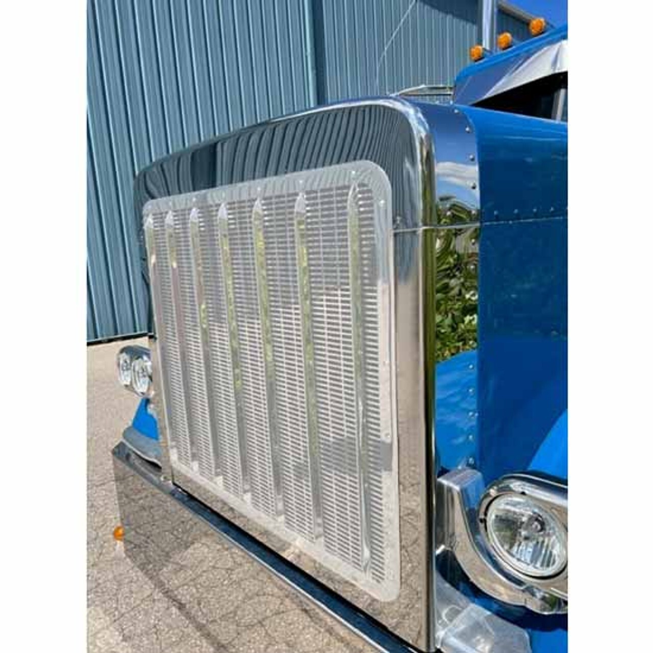 Stainless Steel Grille Surround For Peterbilt 389 2008 - 2021