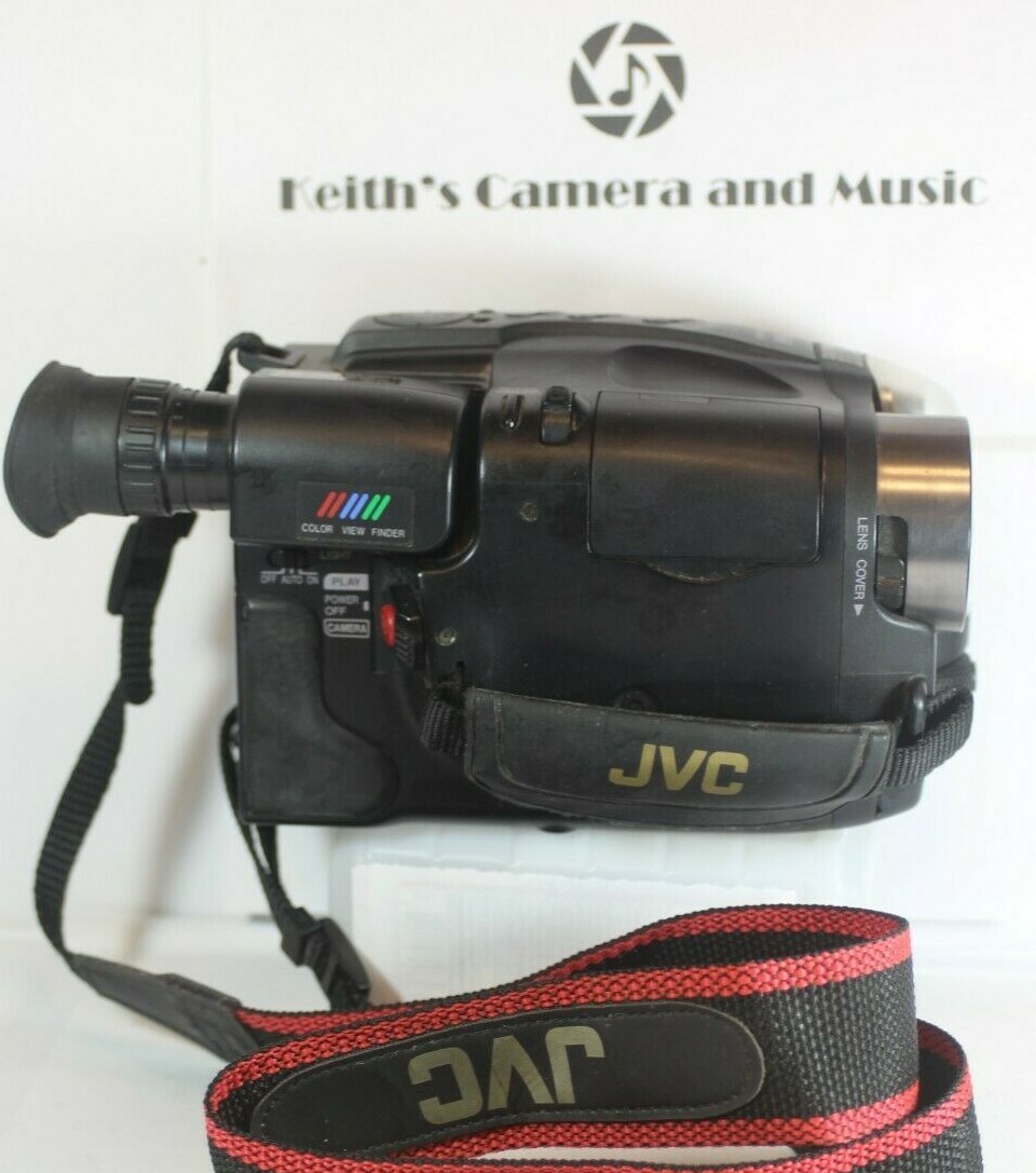 For parts or repair Please read Clean JVC GR-AXM80U VHS-C Camcorder Free Ship