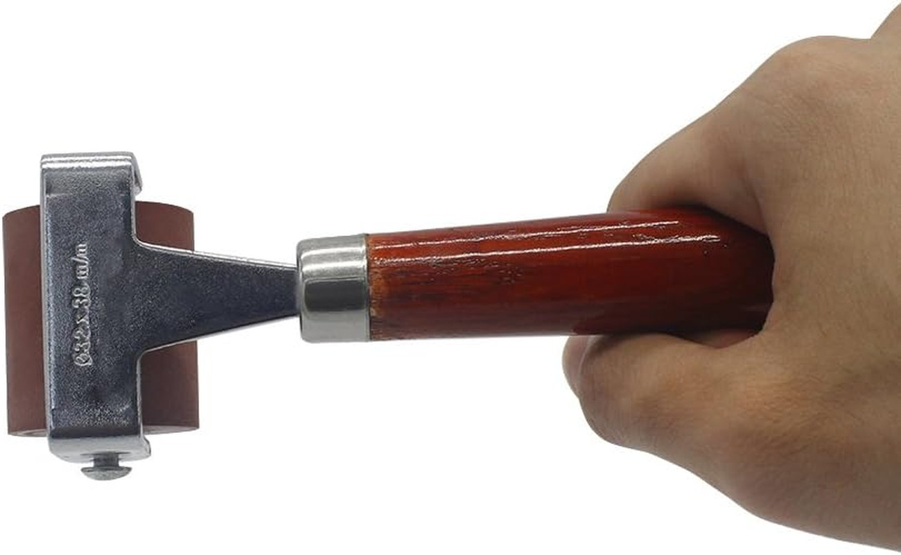 Rubber Brayer, Brayer Roller, Soft Rubber Brayer Roller with Wooden Handle