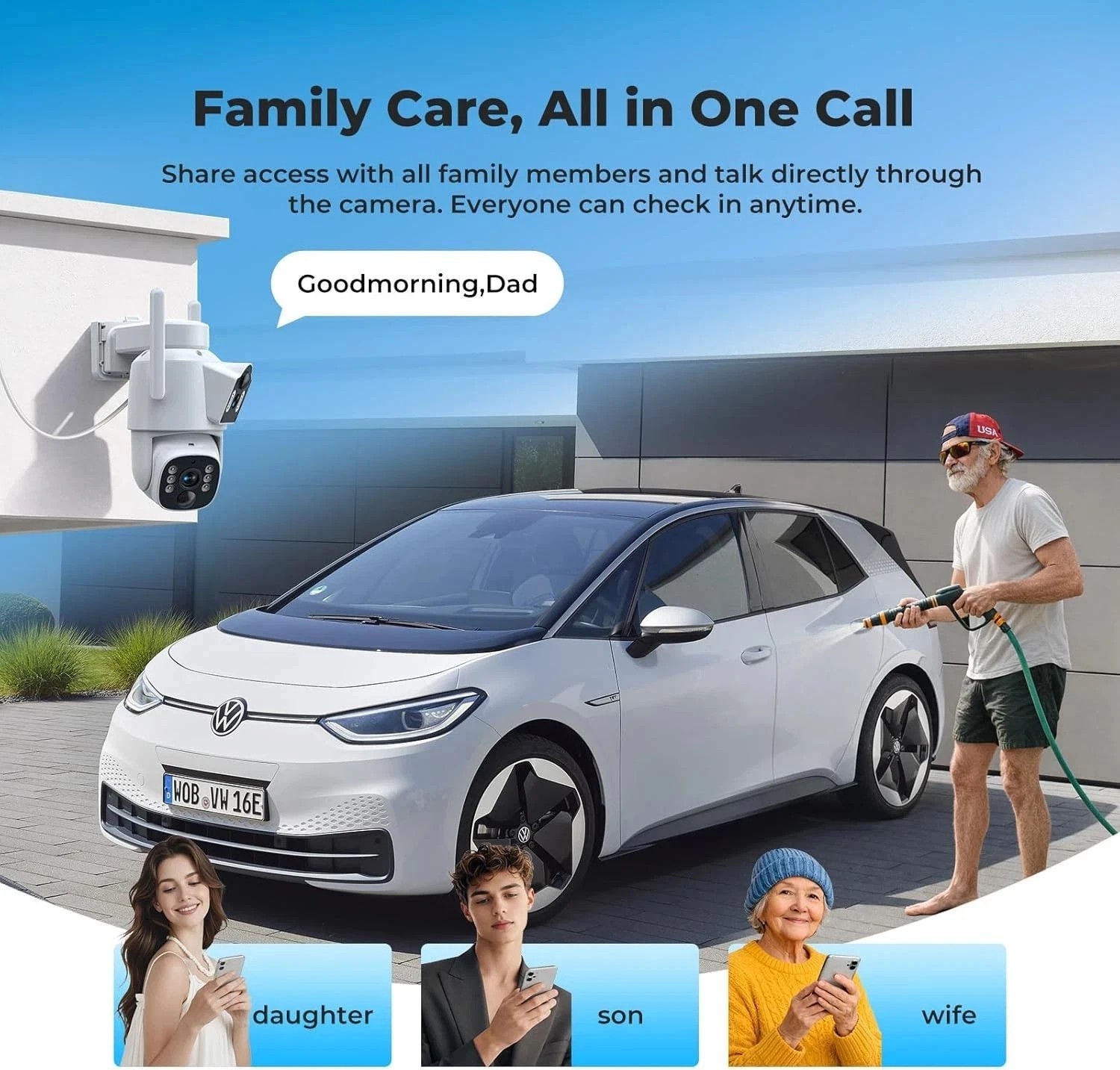 Security Camera System Wireless Solar Panel Outdoor WIFI Home 10CH NVR CCTV Set
