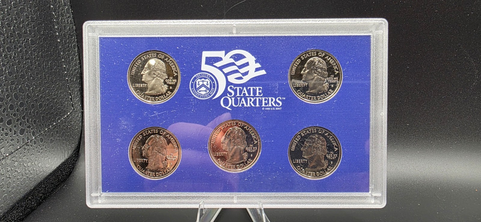2000 U.S. Mint 50 State Quarters Proof Set Clad OGP COA Worn Box 5 Coin Set