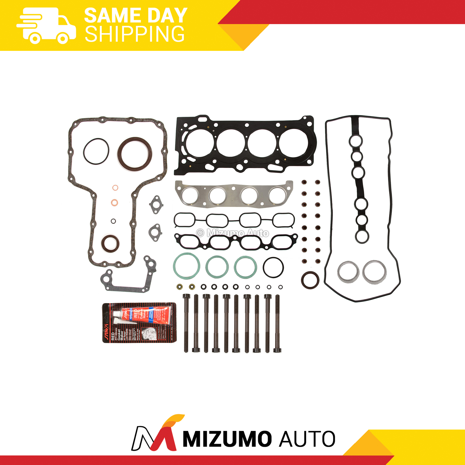 Full Gasket Set Head Bolts Fit Toyota Celica Corolla Matrix Pontiac 1.8L 1ZZFE