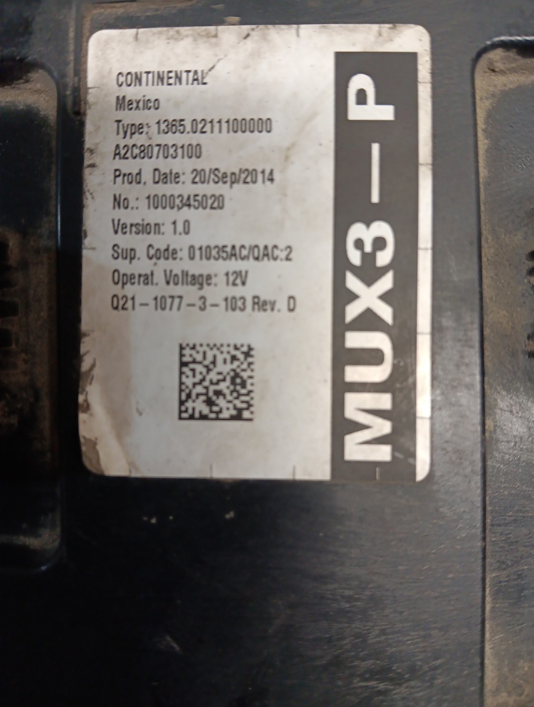A2C80703100 2014 PETERBILT 579 CHASSIS CONTROL MODULE (CCM) , MD, Item # 1886