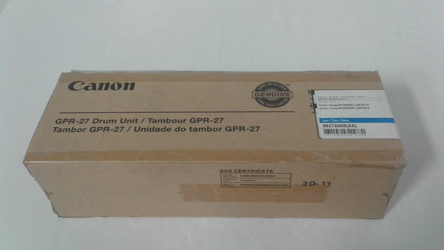 Canon GPR-27 Drum Drum Unit 9627A008, Cyan for Canon Color imageRunner LBP-5970