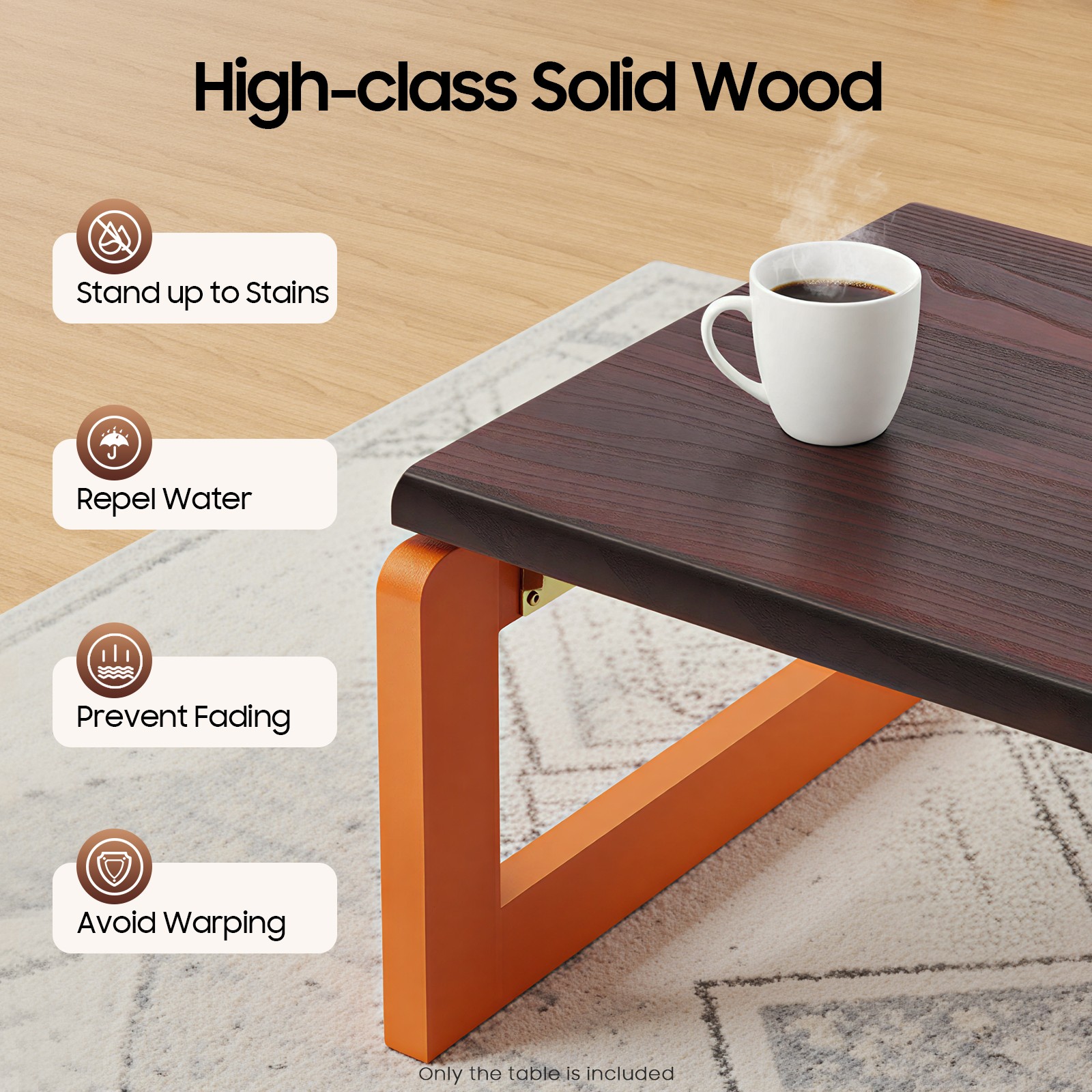 Folding Coffee Table Foldable Wooden Low Coffee Table Small Coffee Tea Table