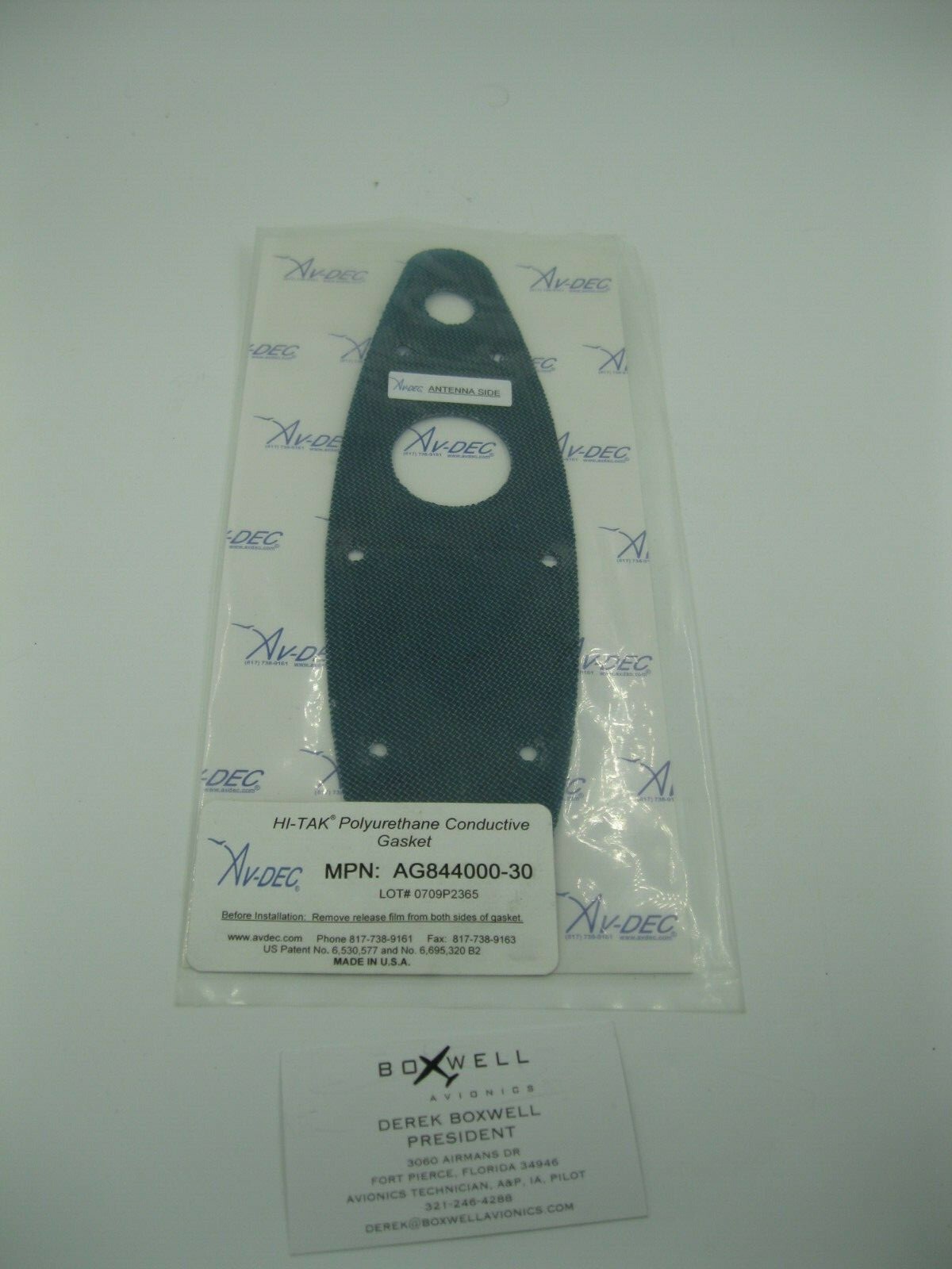 AvDec Polyurethane Conductive Gasket AG844000-30