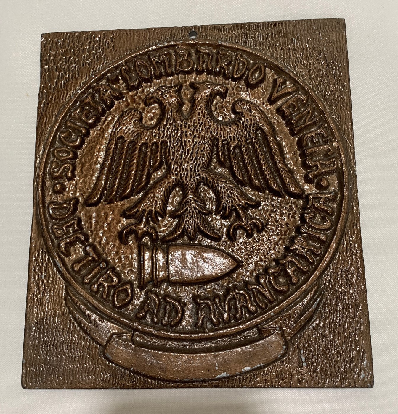 Lombardo Venetian Shooting Company in Muzzle Loading Plaque