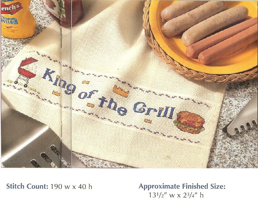 KING OF THE GRILL   -  CROSS STITCH PATTERN ONLY HM - SYP