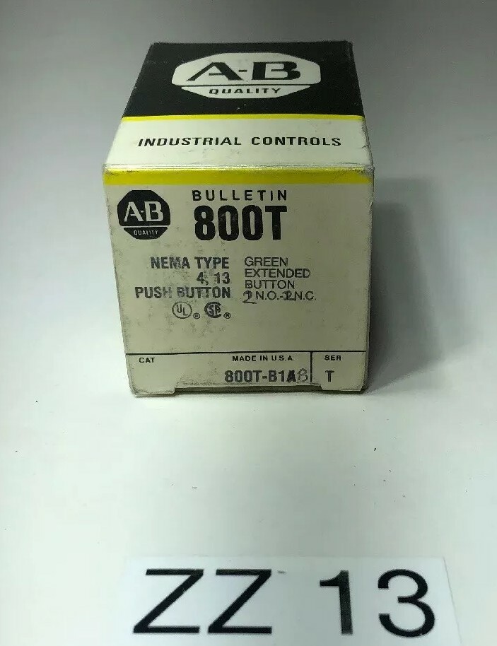 NEW ALLEN BRADLEY 800T-B1B GREEN PUSH BUTTON SERIES T *Fast Shipping* WARRANTY