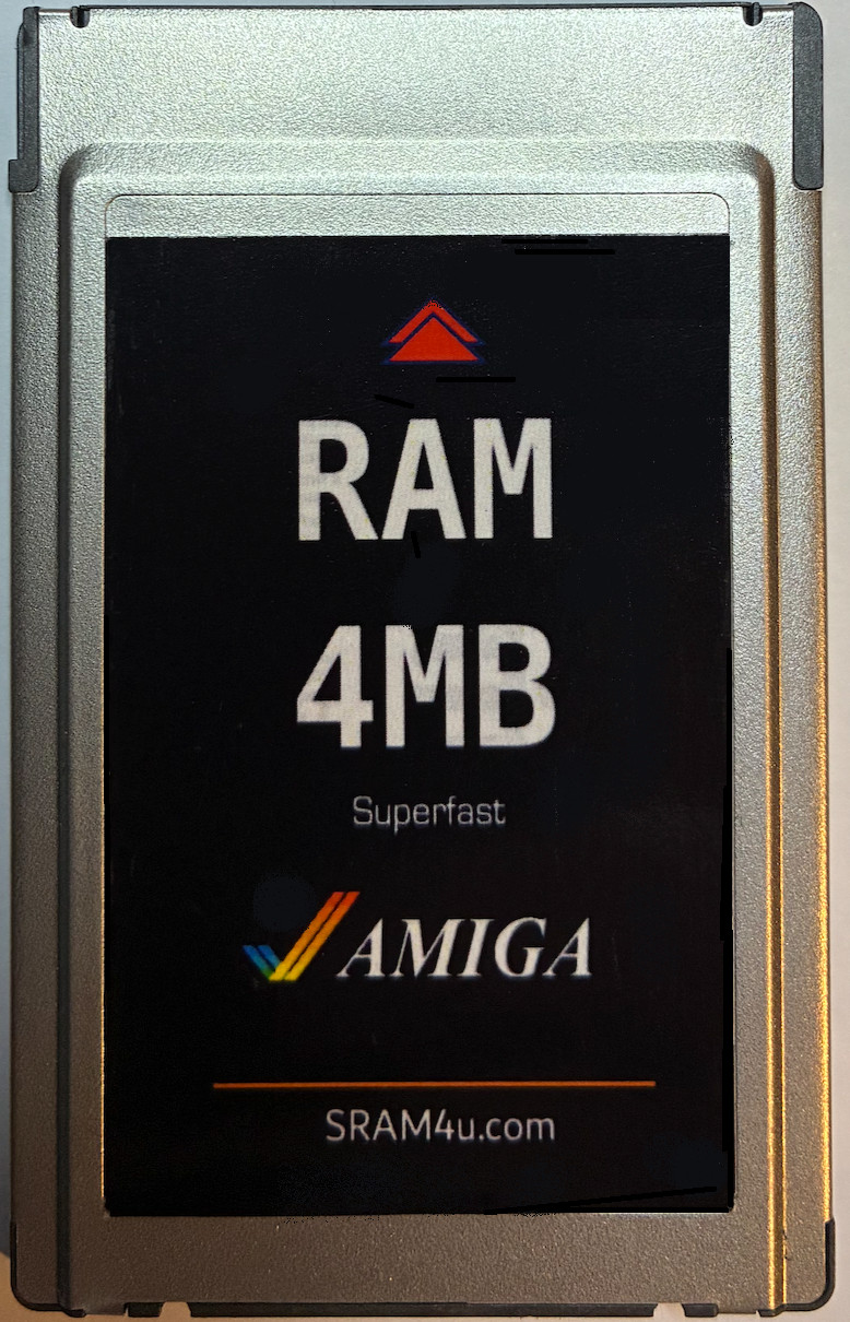 PCMCIA 4MB FASTRAM SRAM for Amiga 600