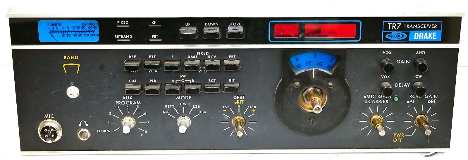 Drake TR-7 Front Panel w/ Switches / Dials + VFO Assembly + S Meter