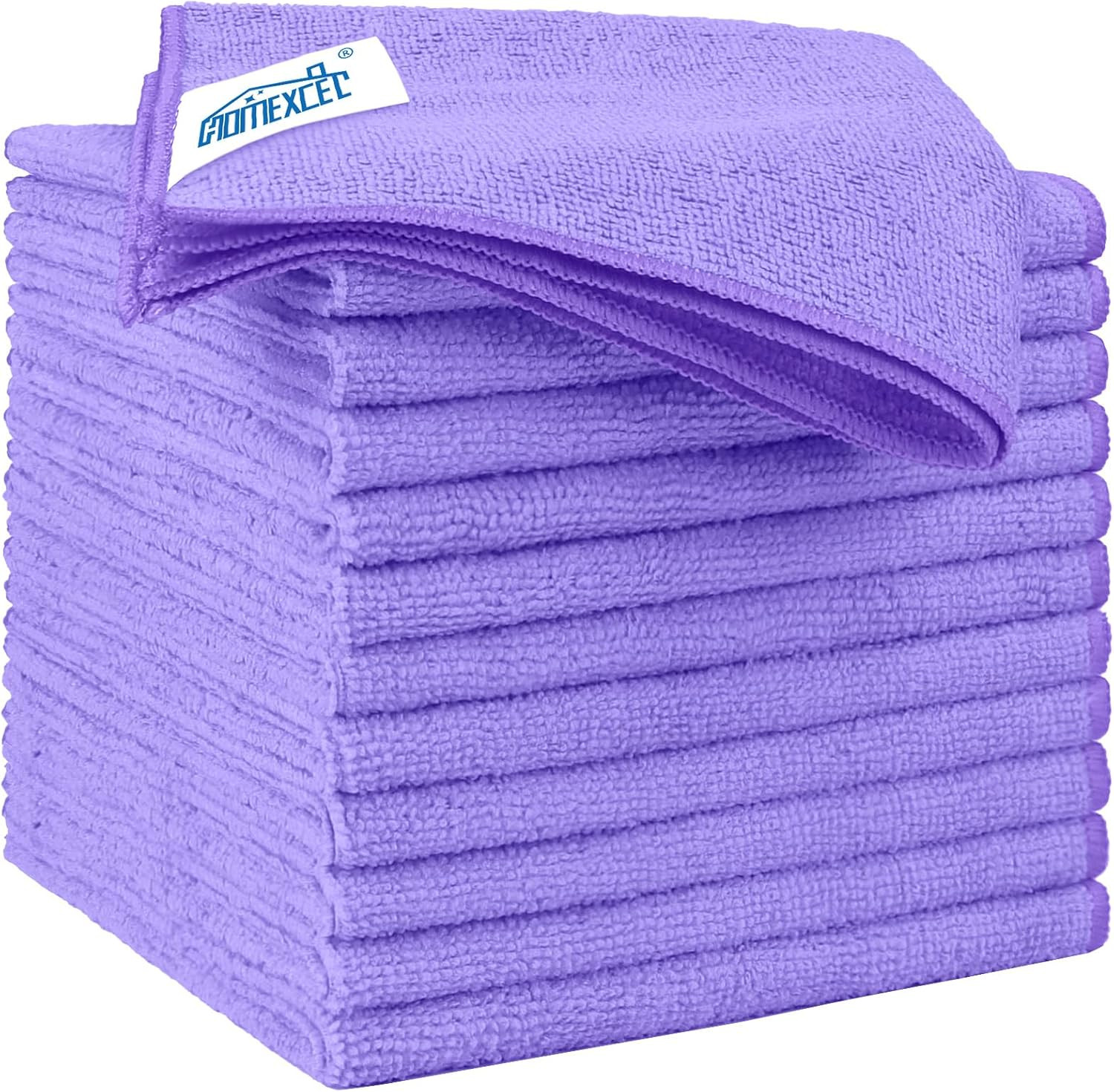 HOMEXCEL Microfiber Cleaning Cloth 12 Pack 12.5 x 12.5 Inch Microfiber Towels fo