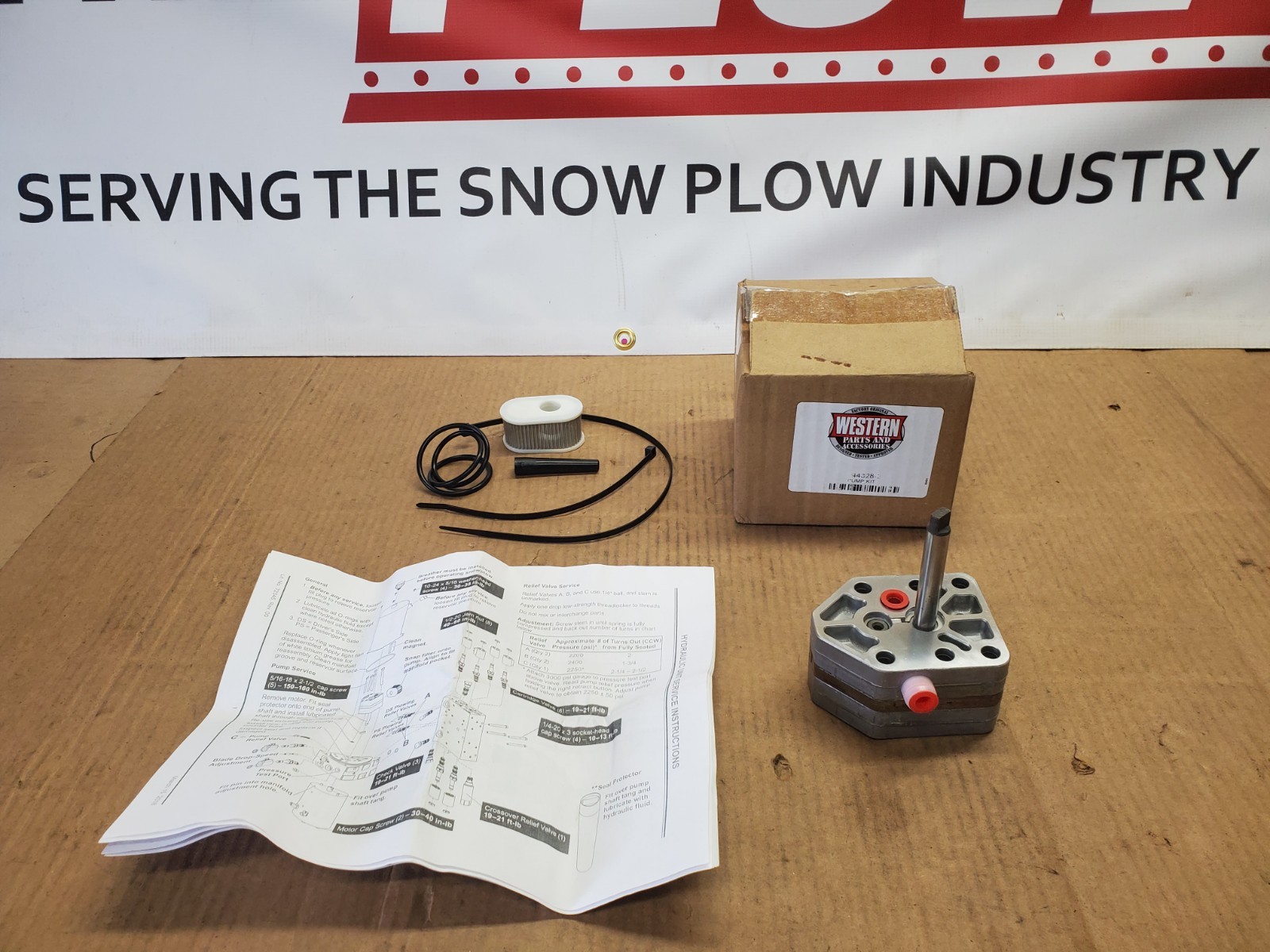 Genuine OEM Western Hydraulic Pump Kit 44328-2 MVP3 MVP Plus Wideout XL Wideout