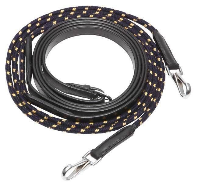 Oregon Draw Running Reins Horse Training Black Full