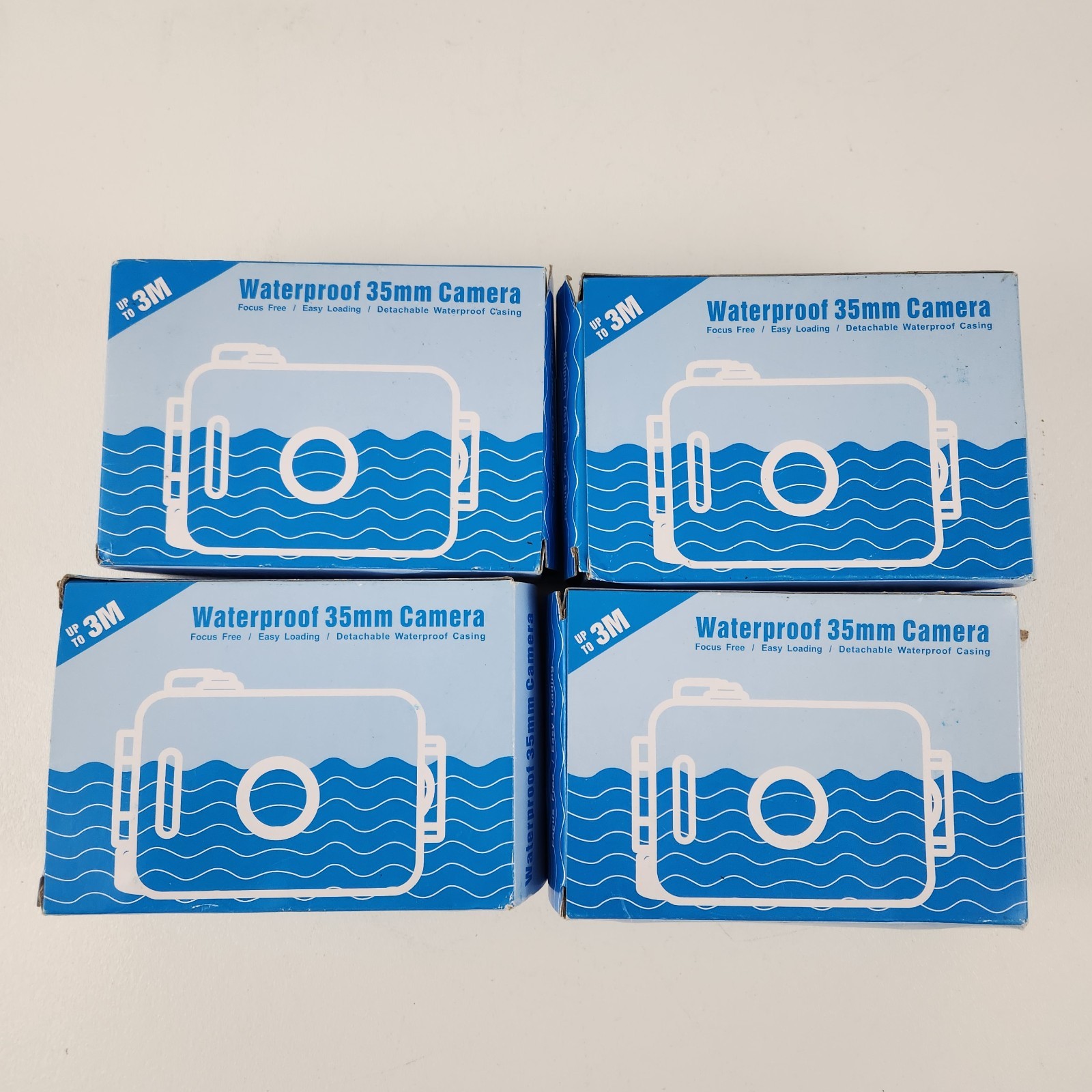 Waterproof 35 mm Camera W/Box and Instructions Lot Of 4