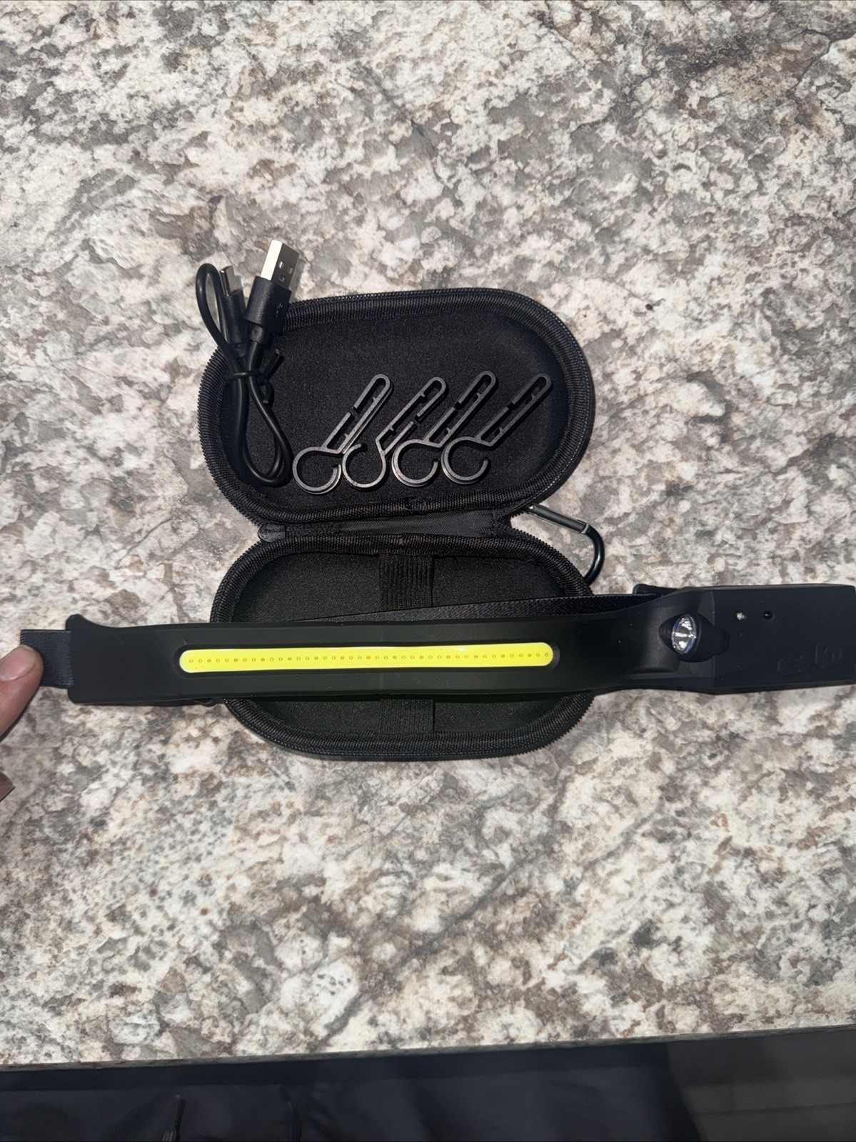 Hard Hat/ Helmet LED Headlamp Cosoos (Case Included)