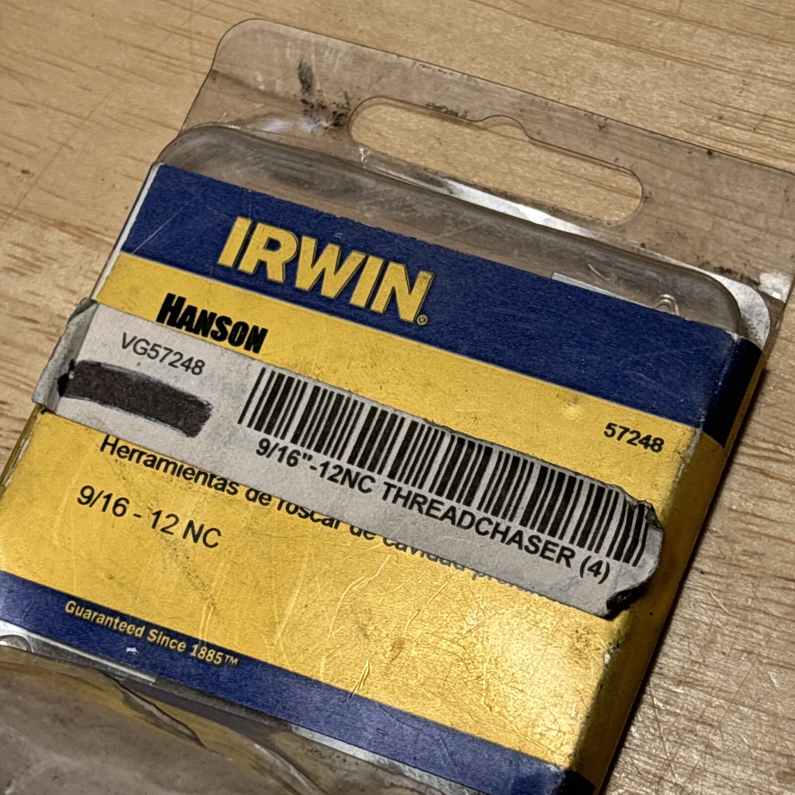 Irwin Hanson 9/16" Deep Well Thread Chaser 57248 12 NC NEW OPEN BOX