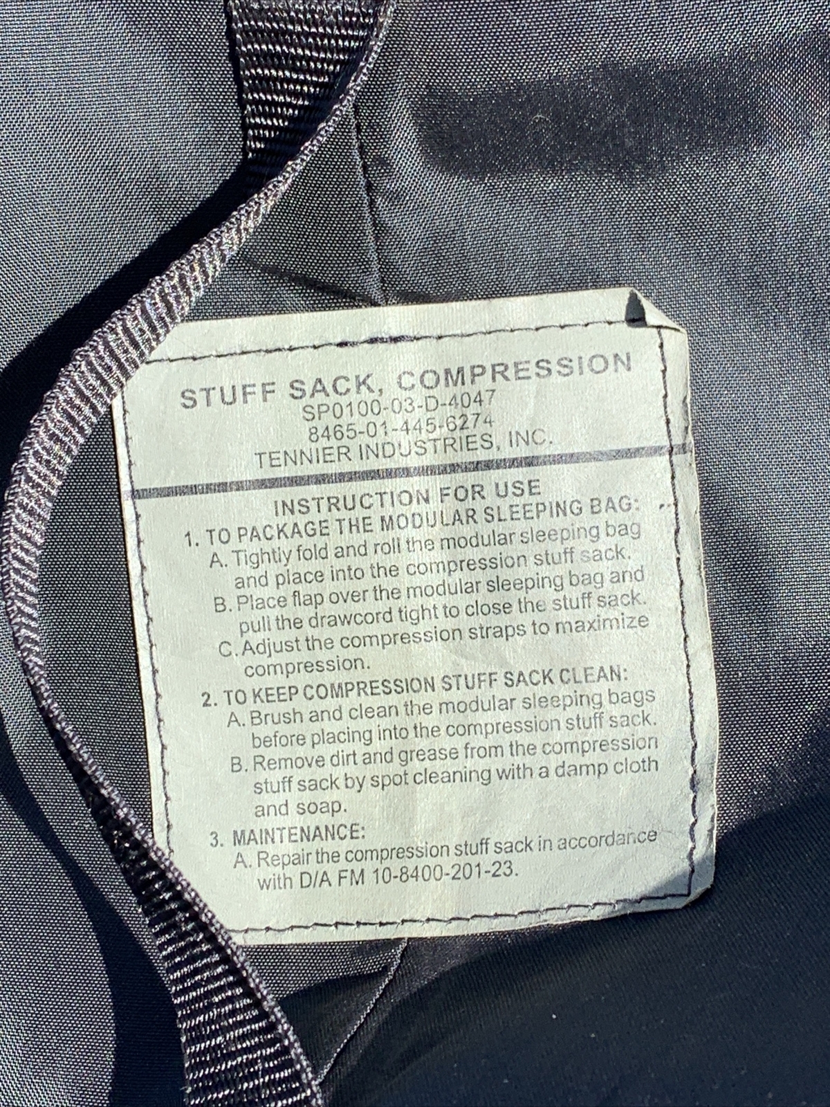 US Military Issue 4 Piece Sleep System