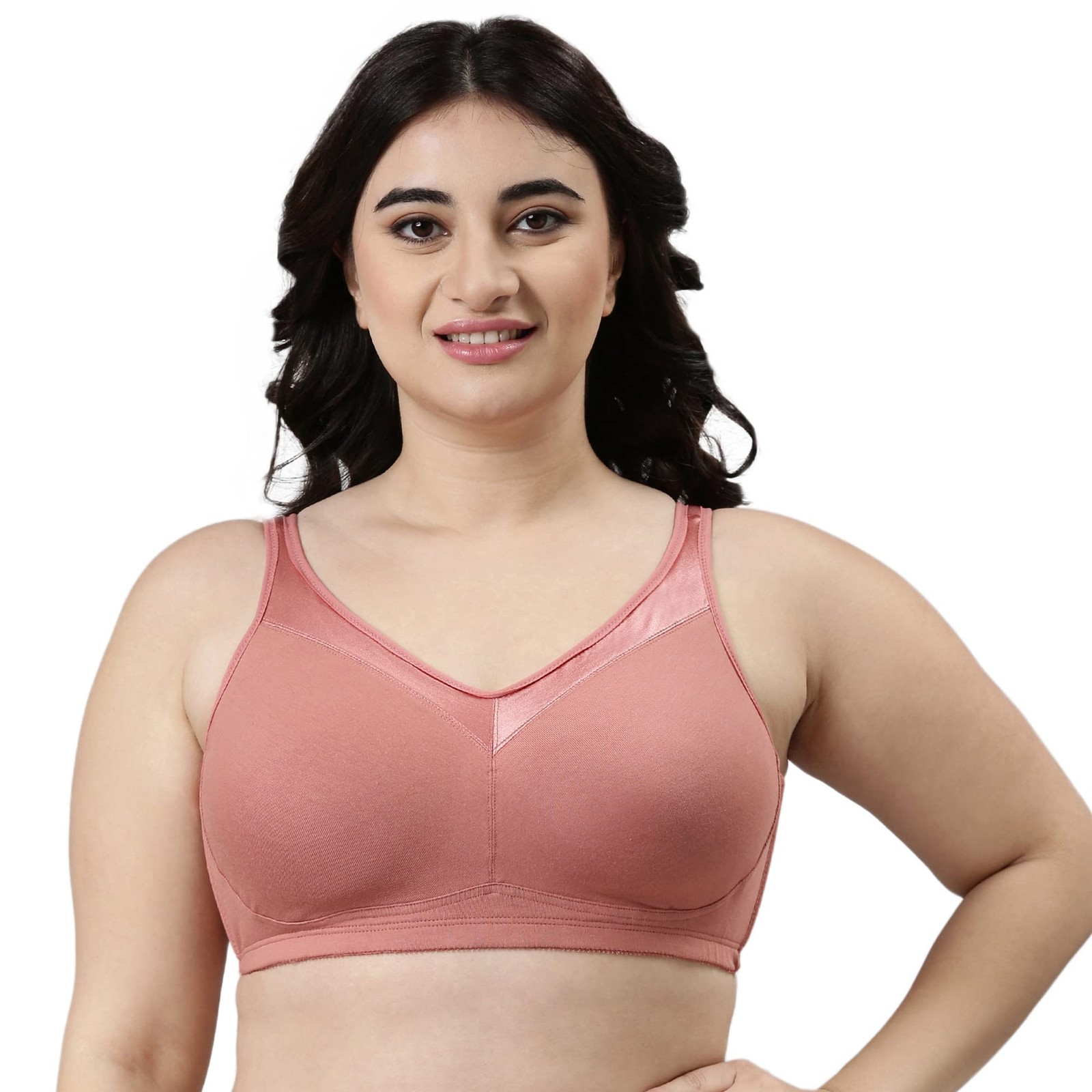 Enamor Full Support Super Lift Women's Cotton Everyday Minimizer Bra - Non Pa...