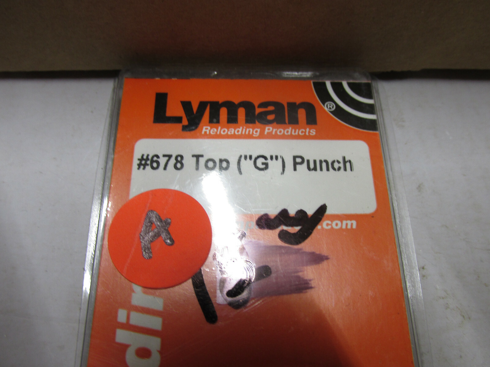 [33A] Lyman #678 top punch '"G", new in package