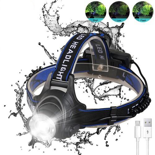 Super Bright LED Headlamp Rechargeable Headlight Zoom Head Torch Lamp Flashlight