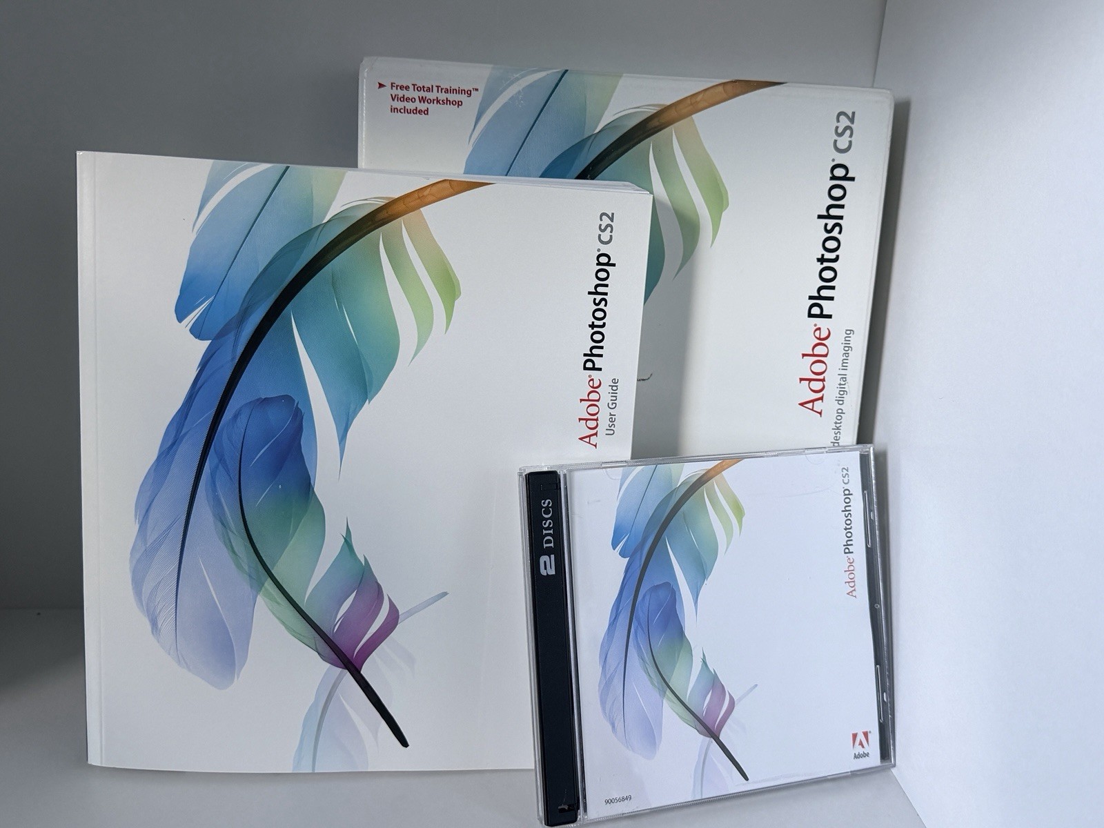 Adobe Photoshop CS2 Complete Windows Box Set 2 Discs Manual Serial Key