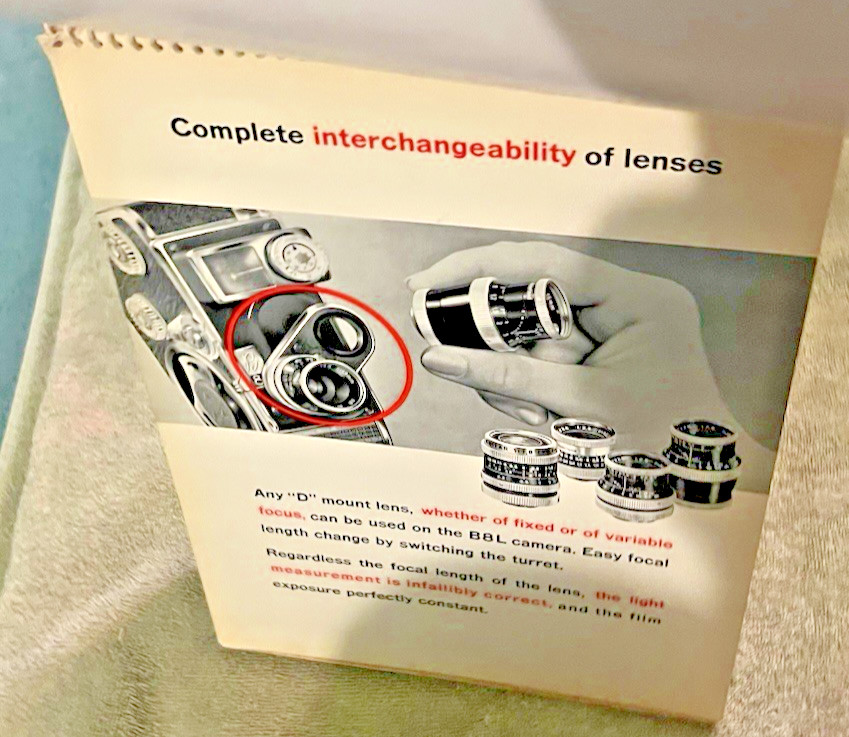 COUNTER TENT FOR THE New Bolex B8L COMPUMATIC CAMERA