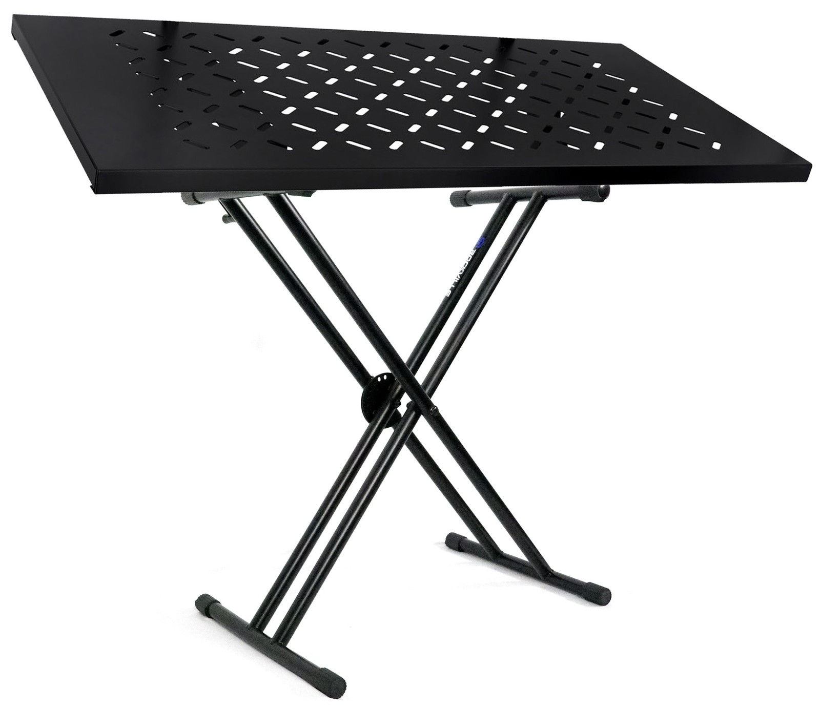 Rockville RKS30X Double X Braced Keyboard Stand w/ Shelf to Turn Into DJ Table