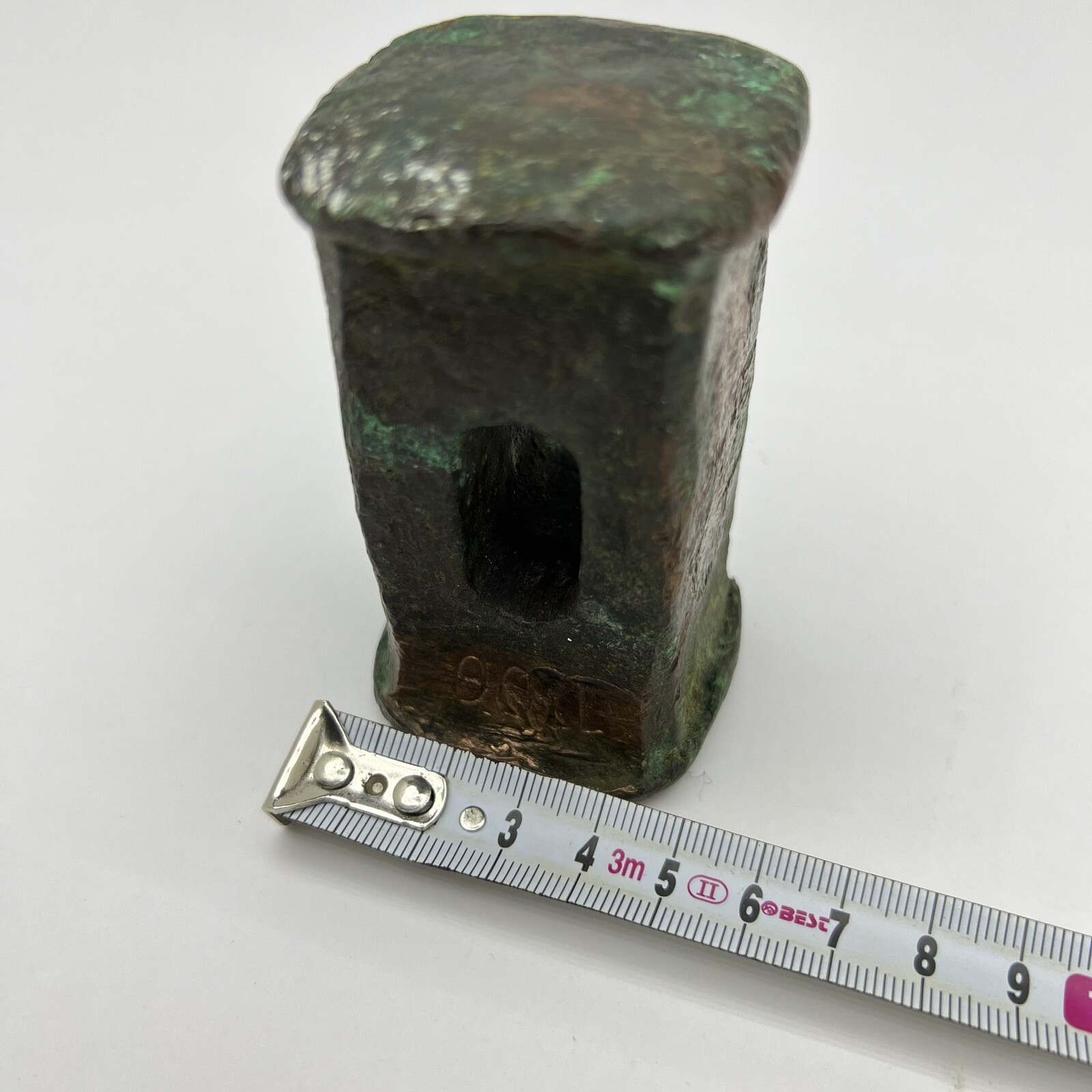 Antique Bronze Used Hammer Head Old Casting Blacksmith Tools Unique Handmade 1kg
