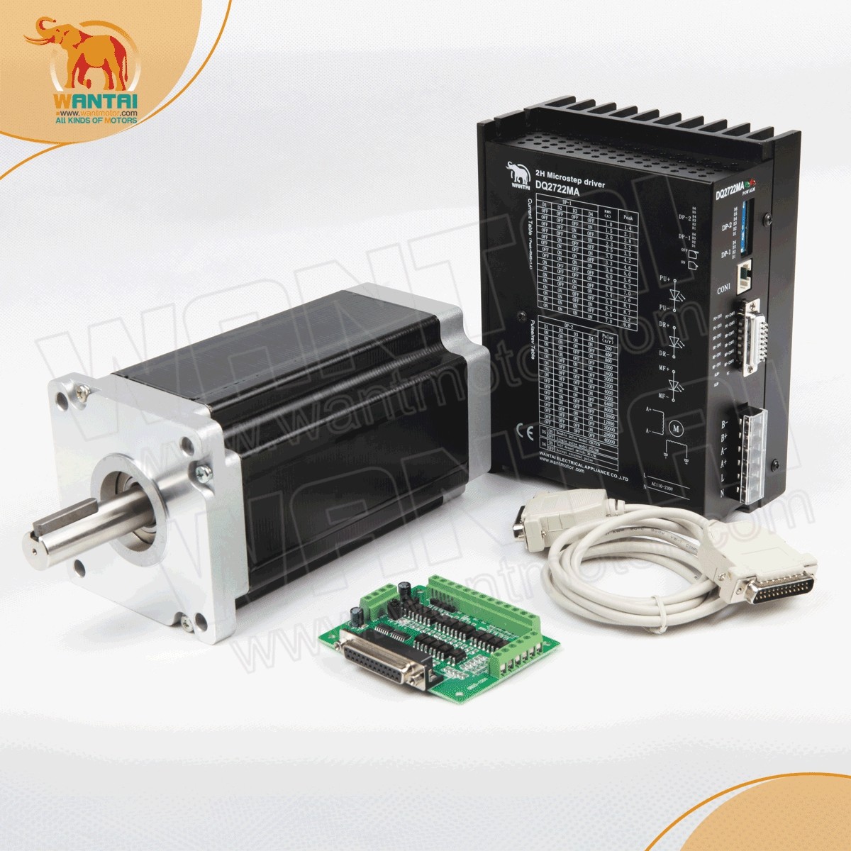Wantai One Axis Nema 42 Stepper Motor 3256oz,Driver,220V,CNC Engrave,Mill Plasma