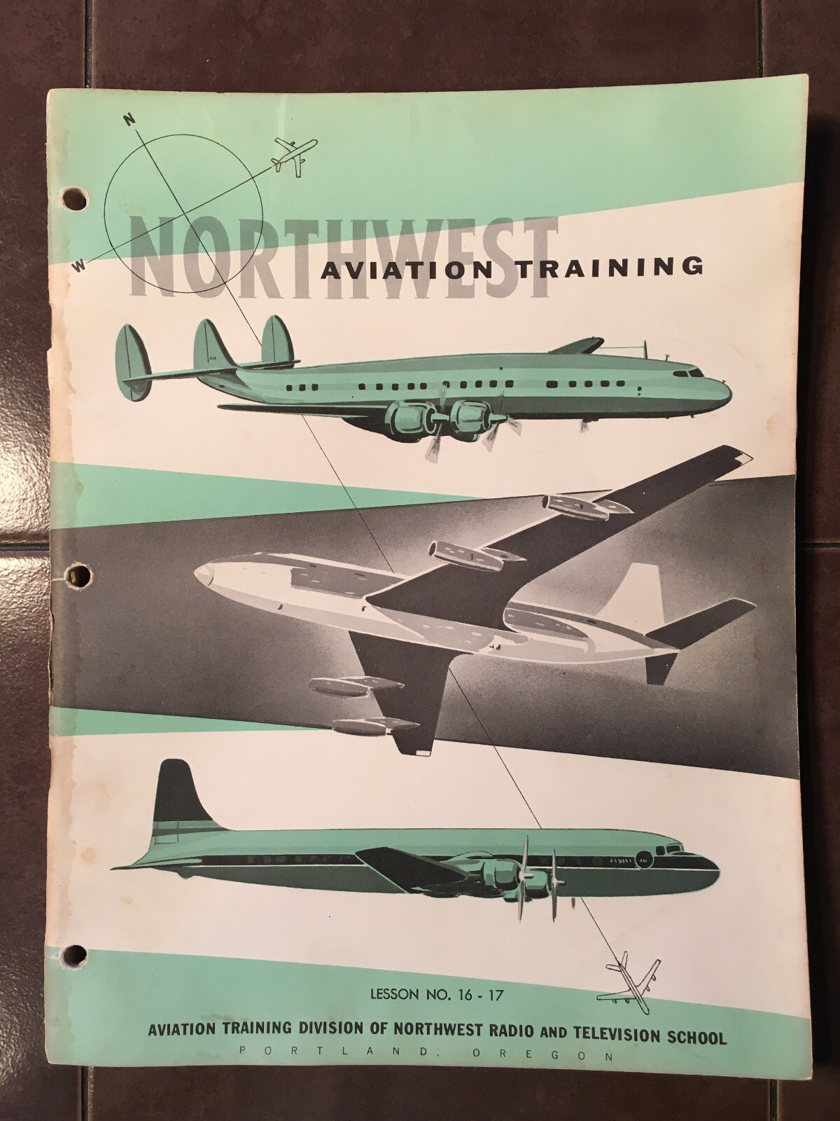 1956 NorthWest Aviation #16-17, Airline Training, Routes Training Booklet