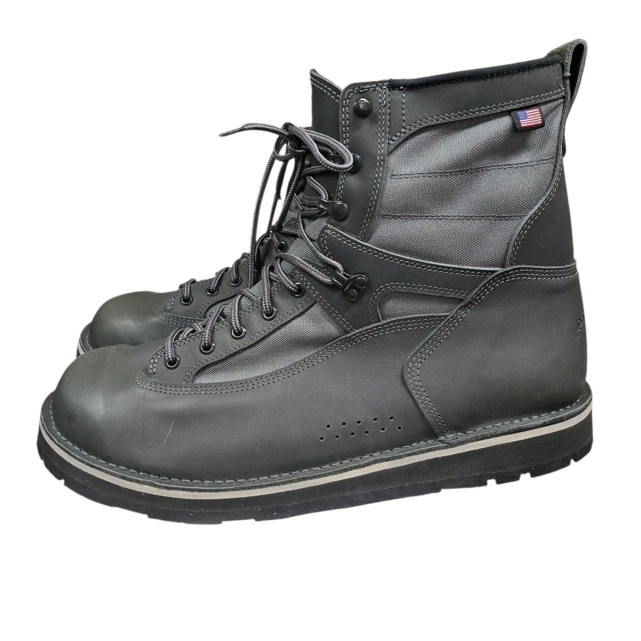 Patagonia X Danner Foot Tractor Aluminum Bar Wading Boots Grey USA Made 15 NOS