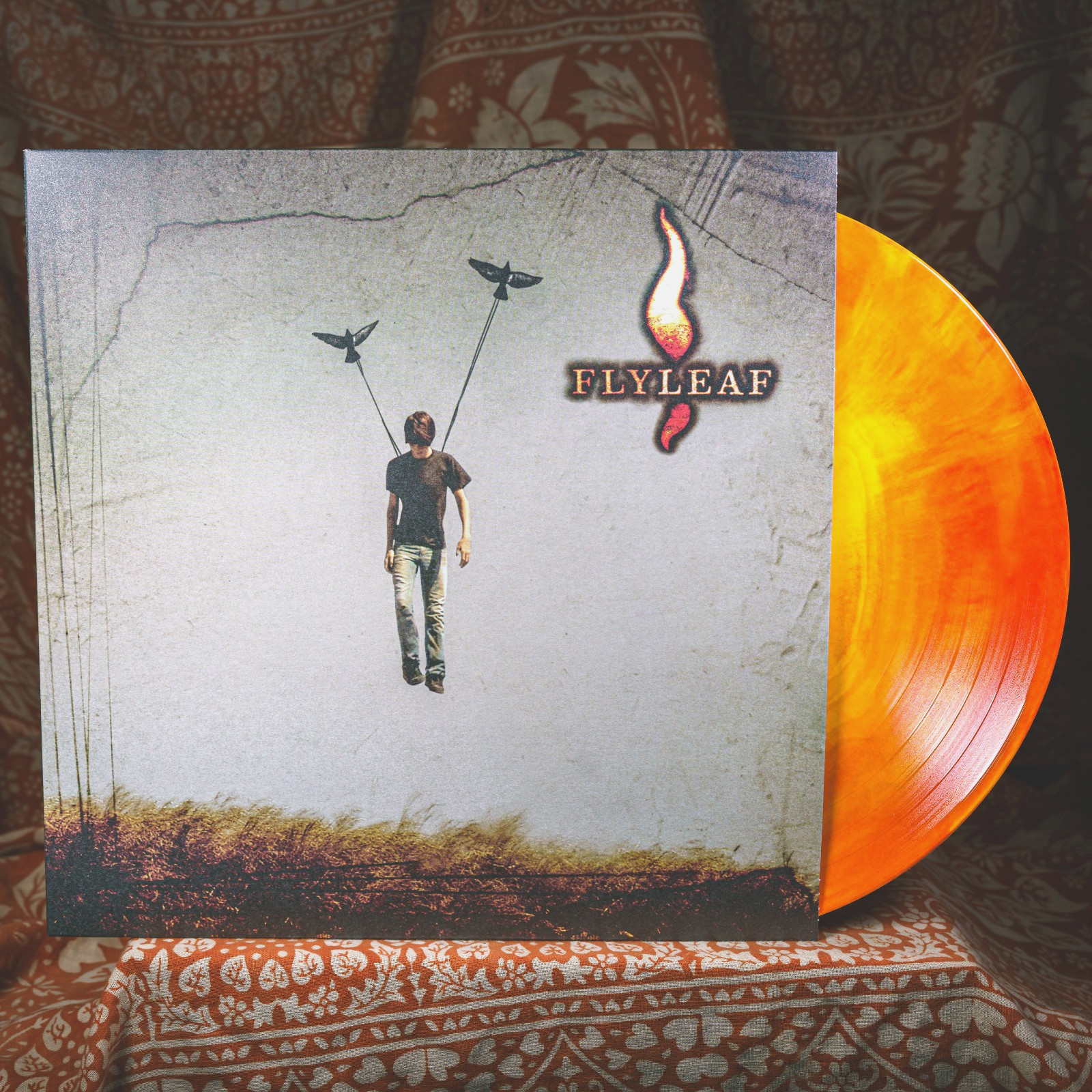 BRAND NEW Flyleaf Self Titled RED YELLOW GALAXY vinyl mori horizons stars LP