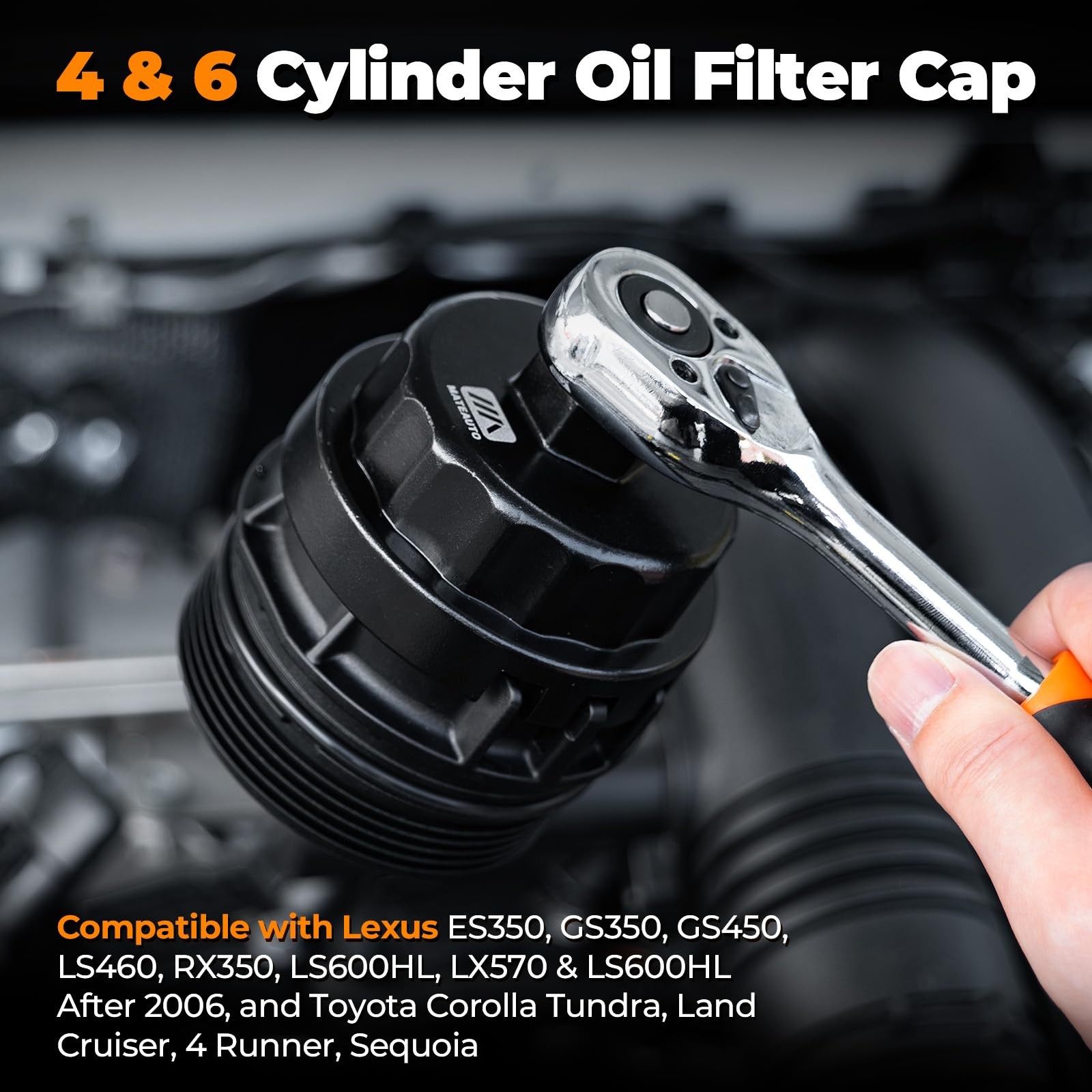 MateAuto 11pc Oil Filter Socket Wrench Set Toyota VW BMW