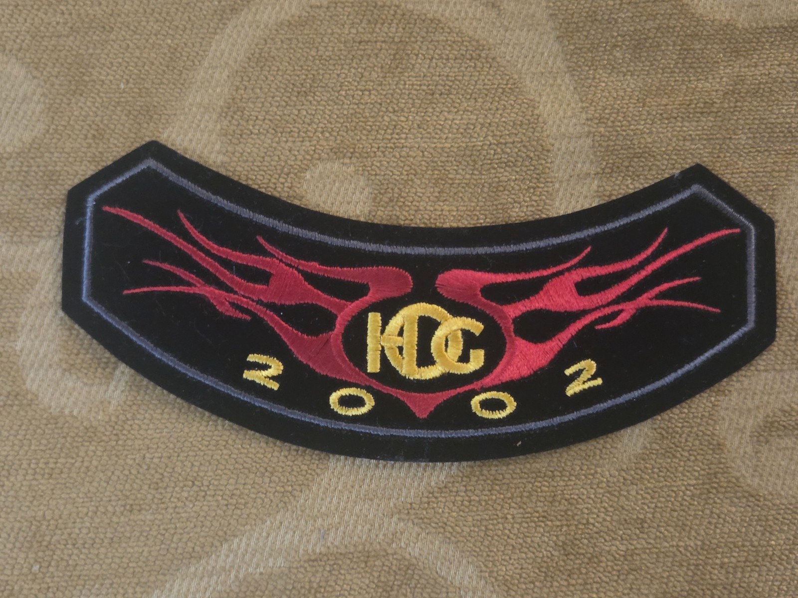Harley Owners Group H.O.G. 2002 Annual Membership Rocker Patch Embroidered