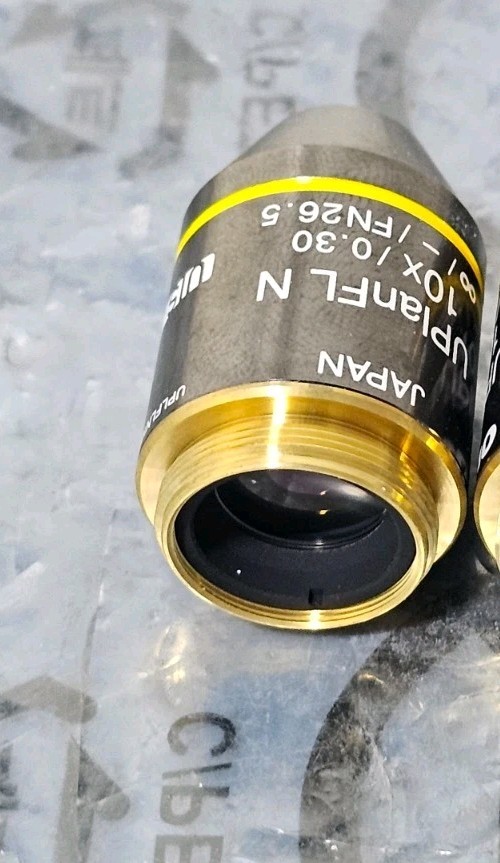 Olympus UPlanFL N 10x/0.30 Infinity Microscope Objective Lens Excellent Conditio