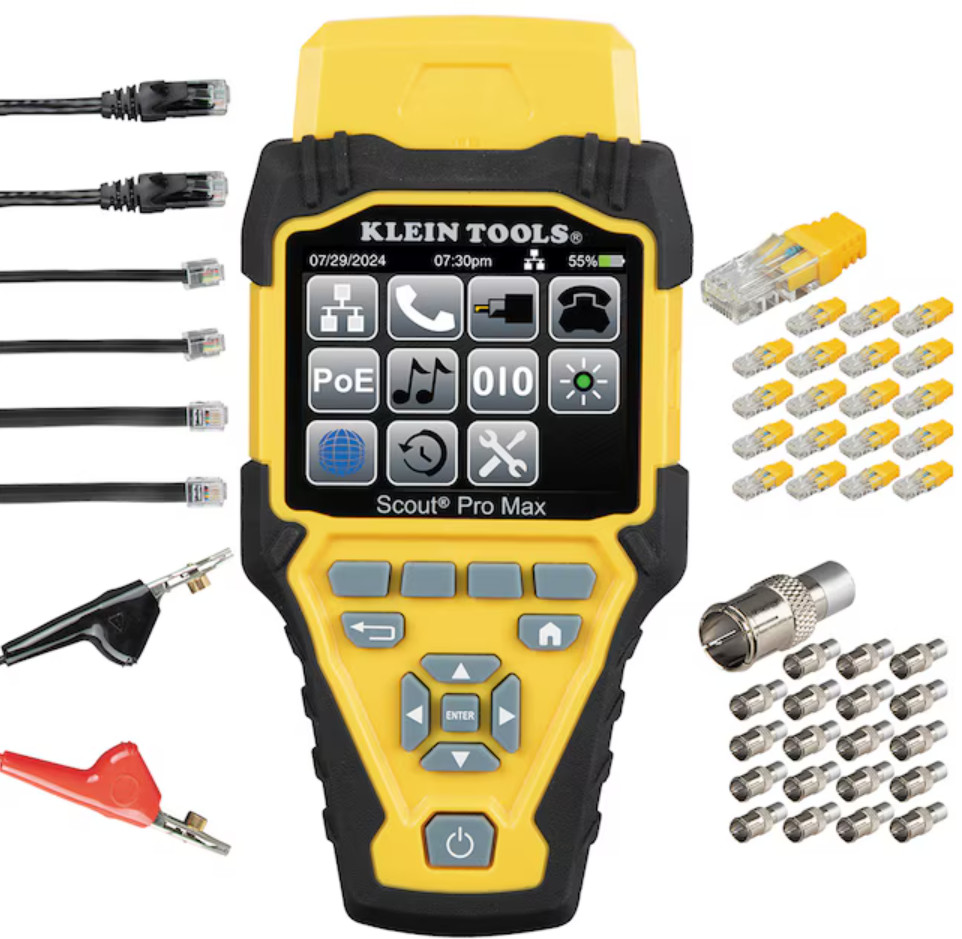 Klein Scout Pro Max TDR Cable Length Tester 2000 ft Range