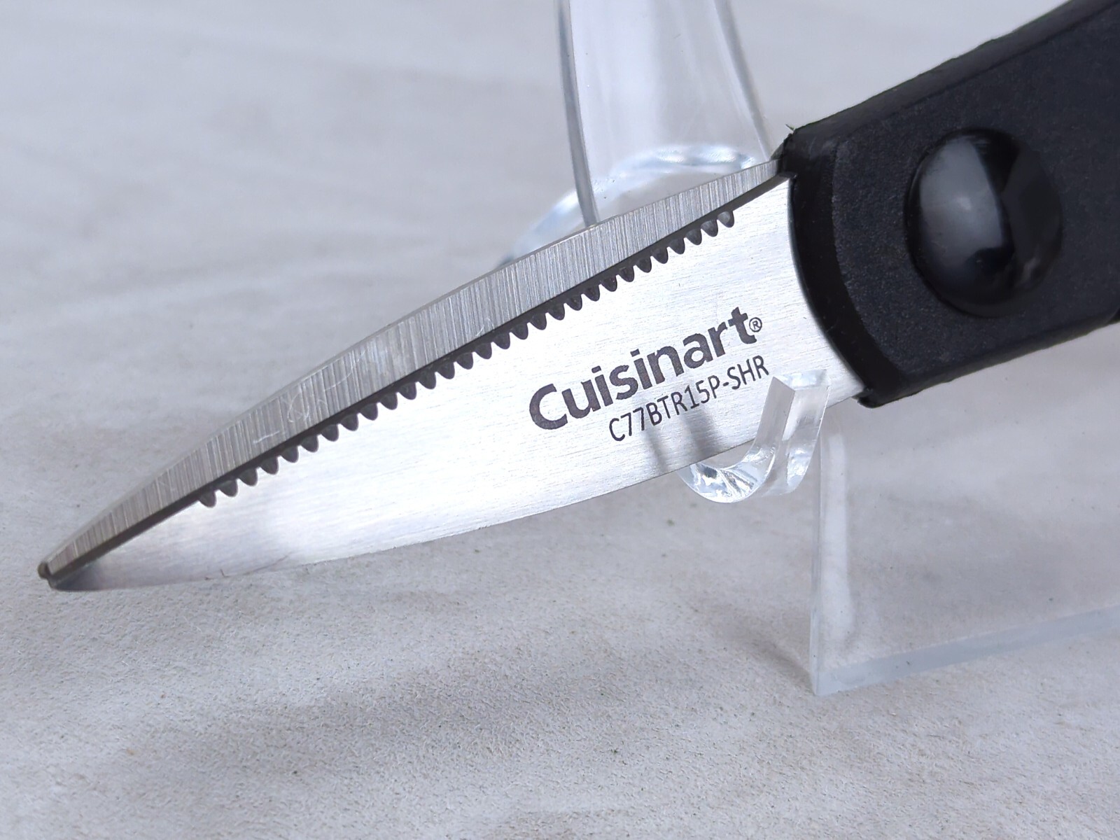 Cuisinart CLASSIC 8" KITCHEN SHEARS w/ STAINLESS Blade & BLACK Handle C77BTR15P