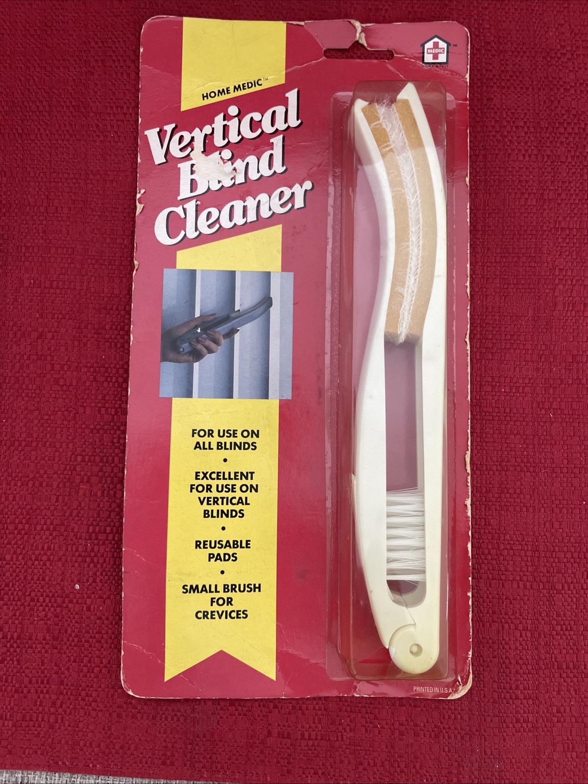 Vertical Blind Cleaner Tool Brush Wand By Home Medic Vintage New Old Stock