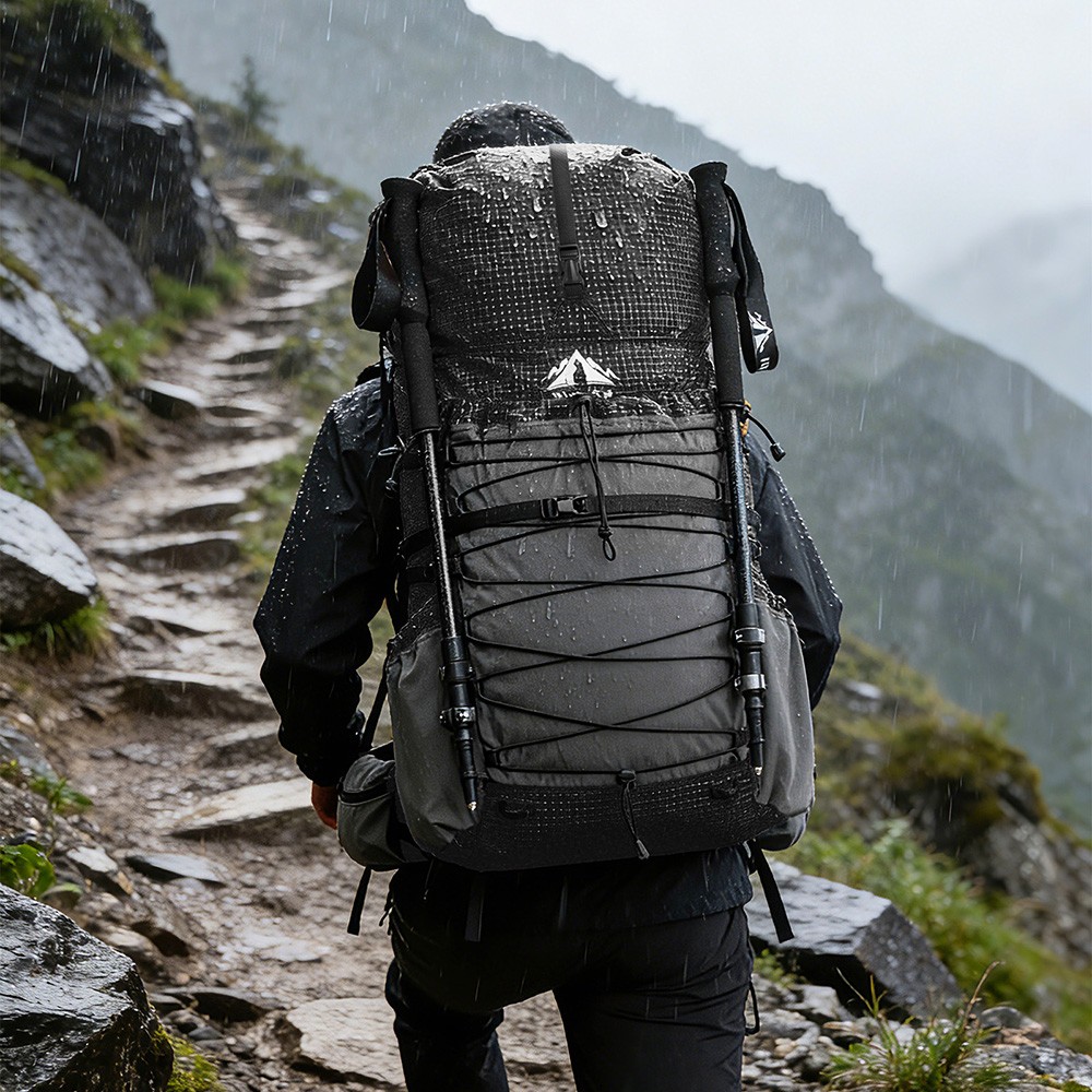 Night Cat 70L Lightweight Internal Frame Hiking Backpack with Rain Cover Unisex