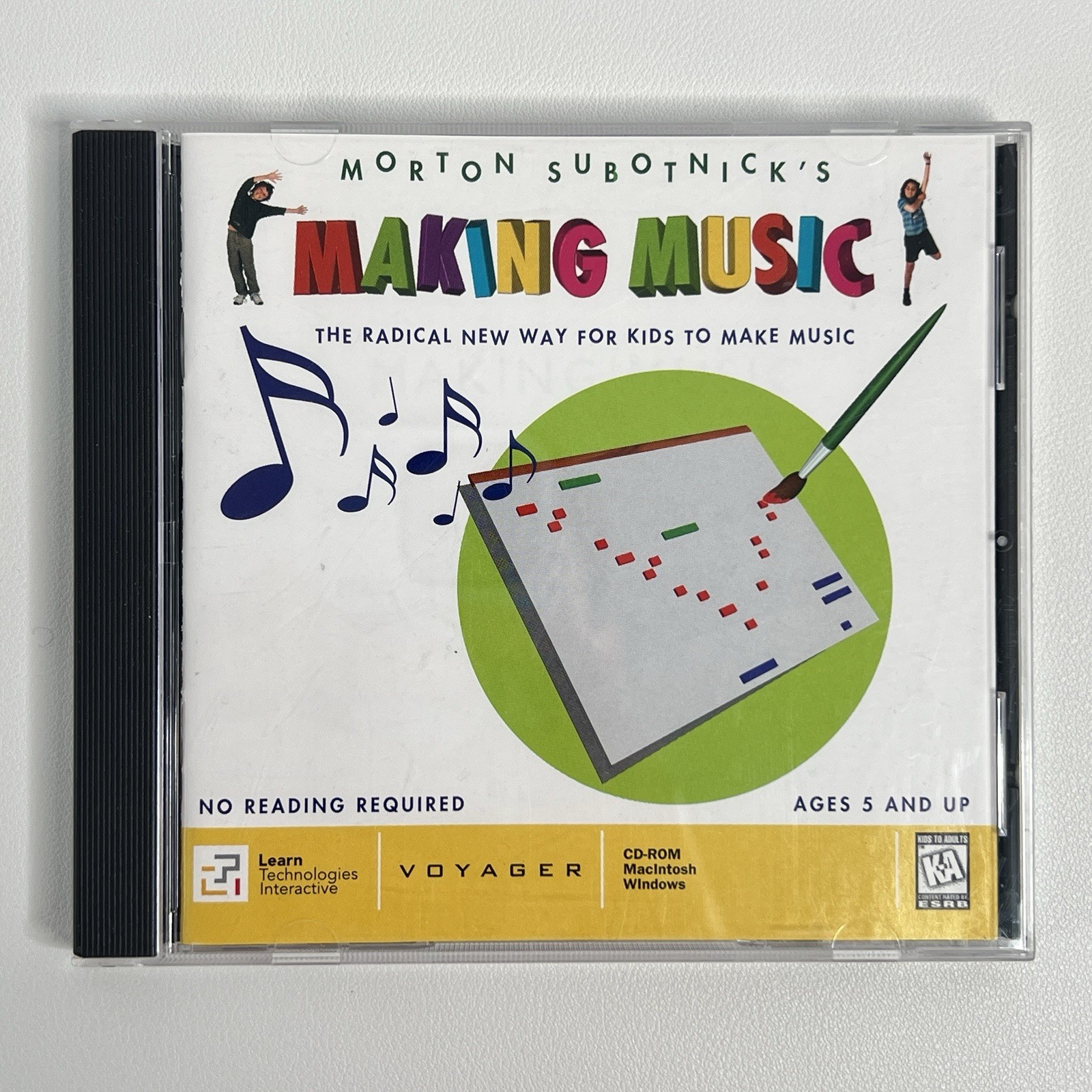 Morton Subotnicks Making Music CD-ROM 1995 PC Mac Windows Voyager Kids Software