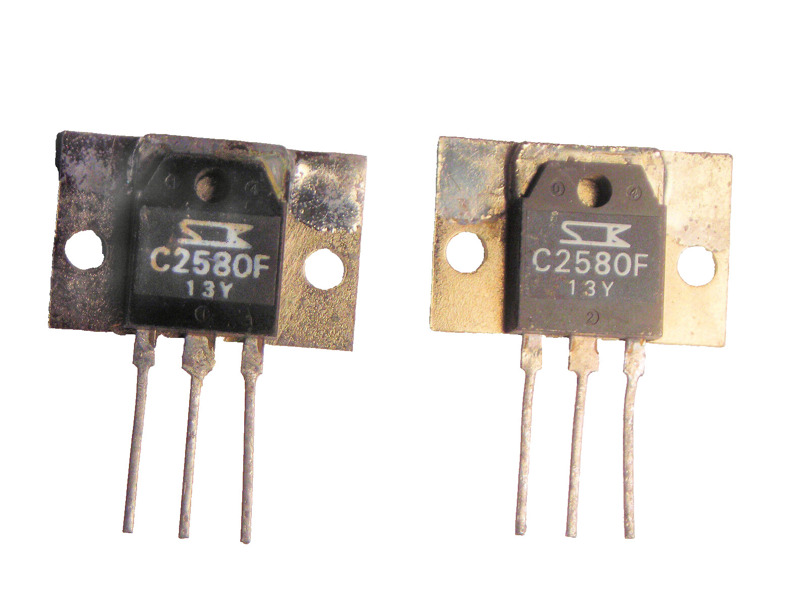 2SC2580F "Original" SANKEN Transistor with Heat Sink 1 pc