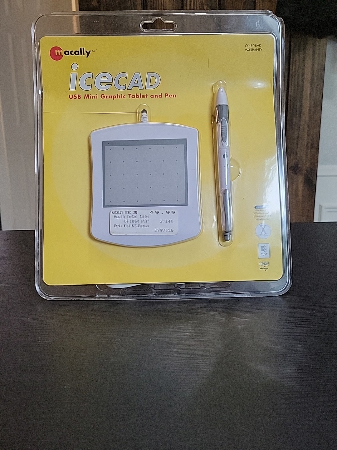 MACALLY ICECAD 2.85"X2.14" ACTIVE AREA USB MINI GRAPHIC TABLET W/PEN BRAND NEW