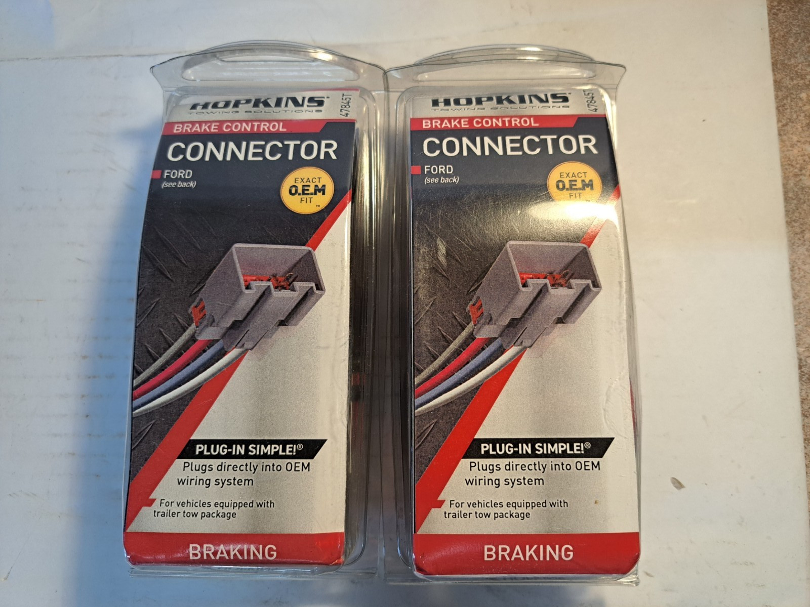2x Hopkins Towing Solution 47845T Trailer Brake Control Quick Install Harness