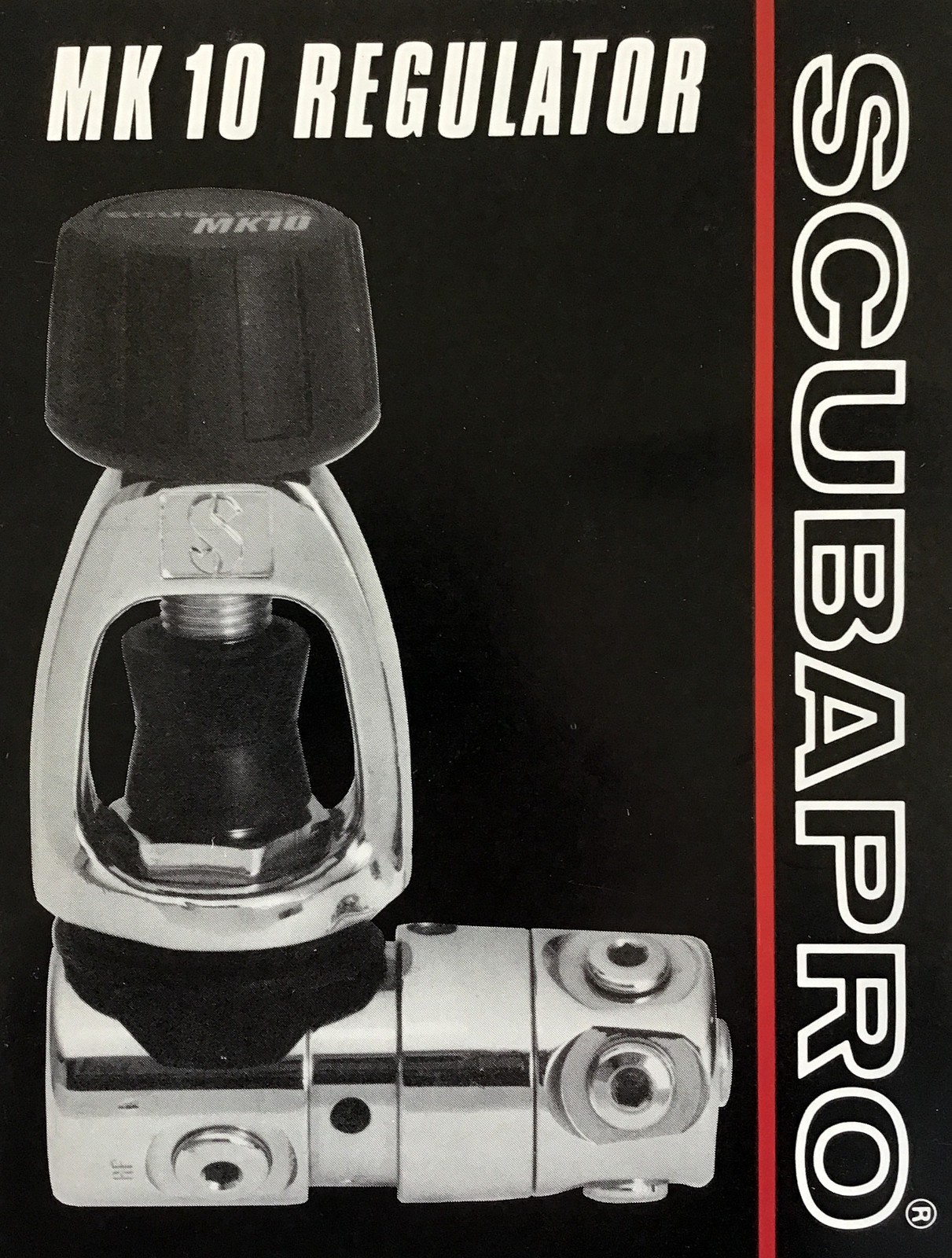 Scubapro MK10 Regulator, G200 B Second Stage, BCD, A.I.R. 2, Black, Medium