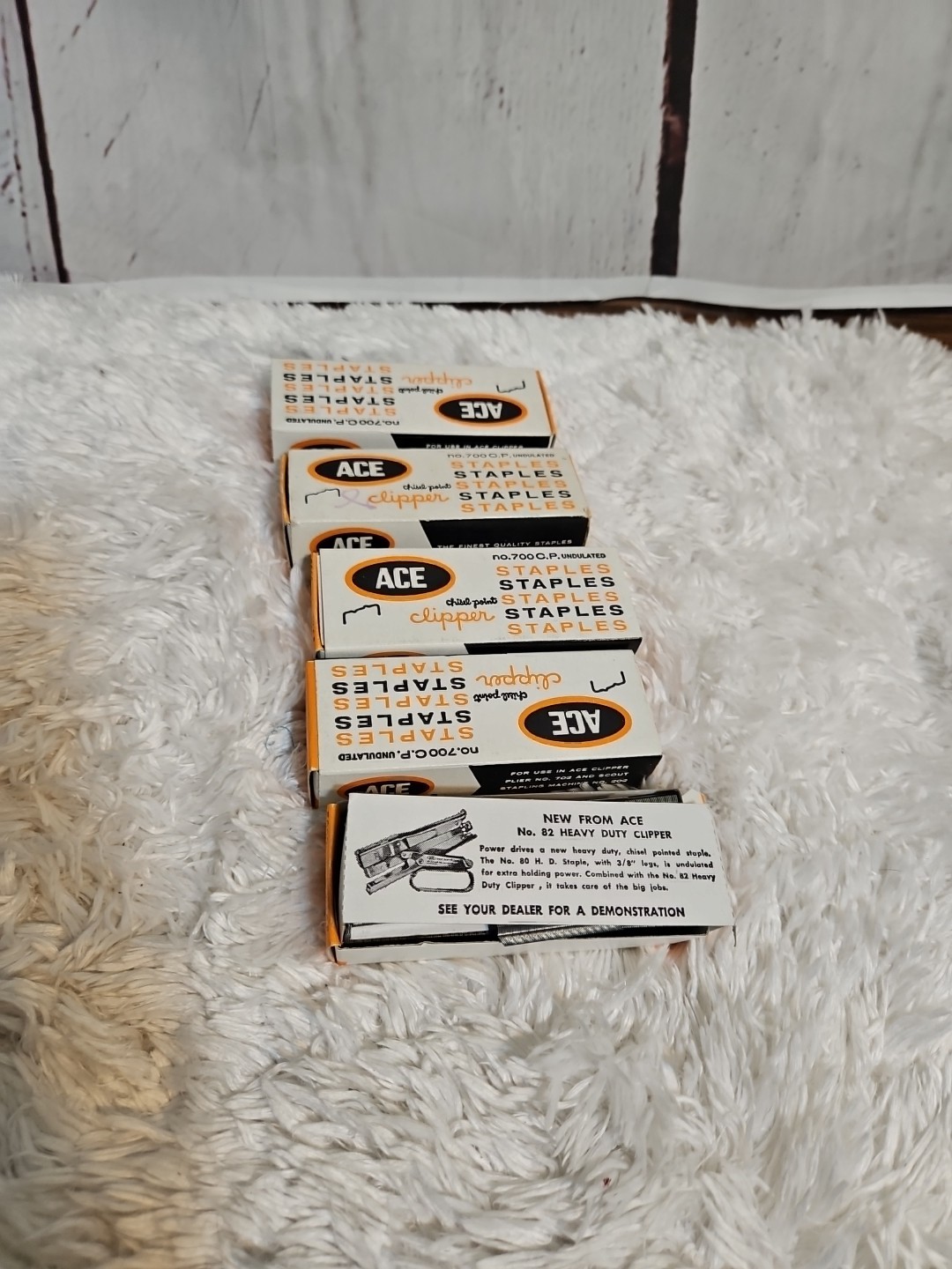 ACE Clipper No 700 C.P. Staples Chisel Point Undulated 5000 Lot of 5 NOS
